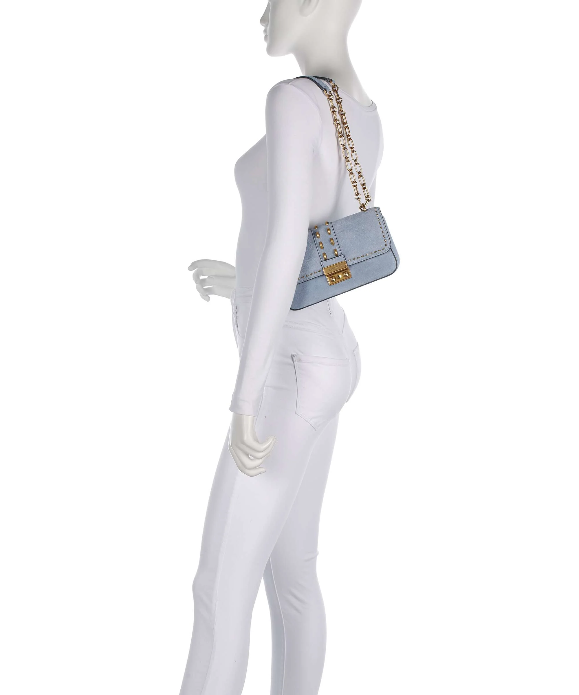 Michael Kors Tribeca Small Torba na ramię chambray - Image 3