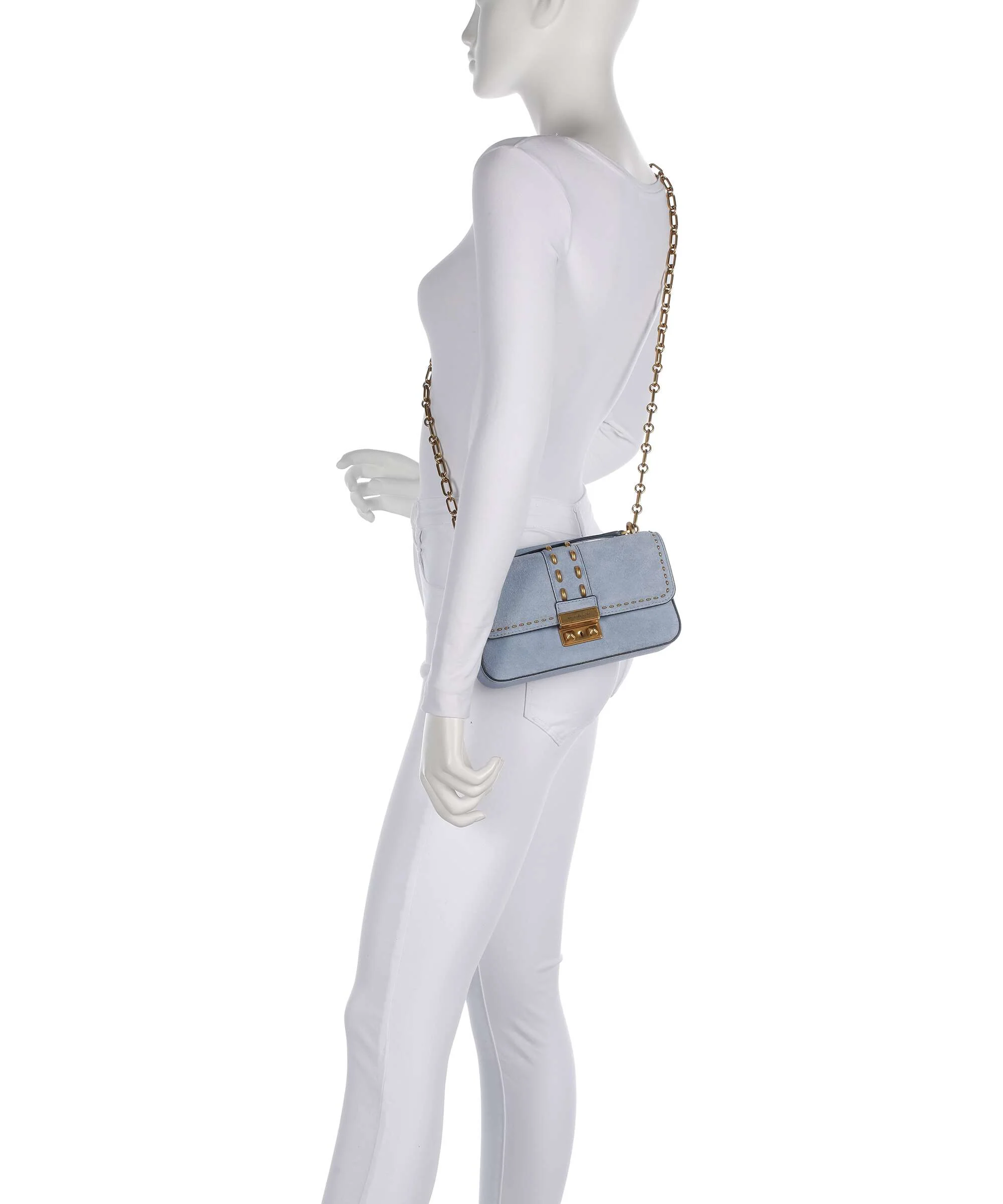 Michael Kors Tribeca Small Torba na ramię chambray - Image 4