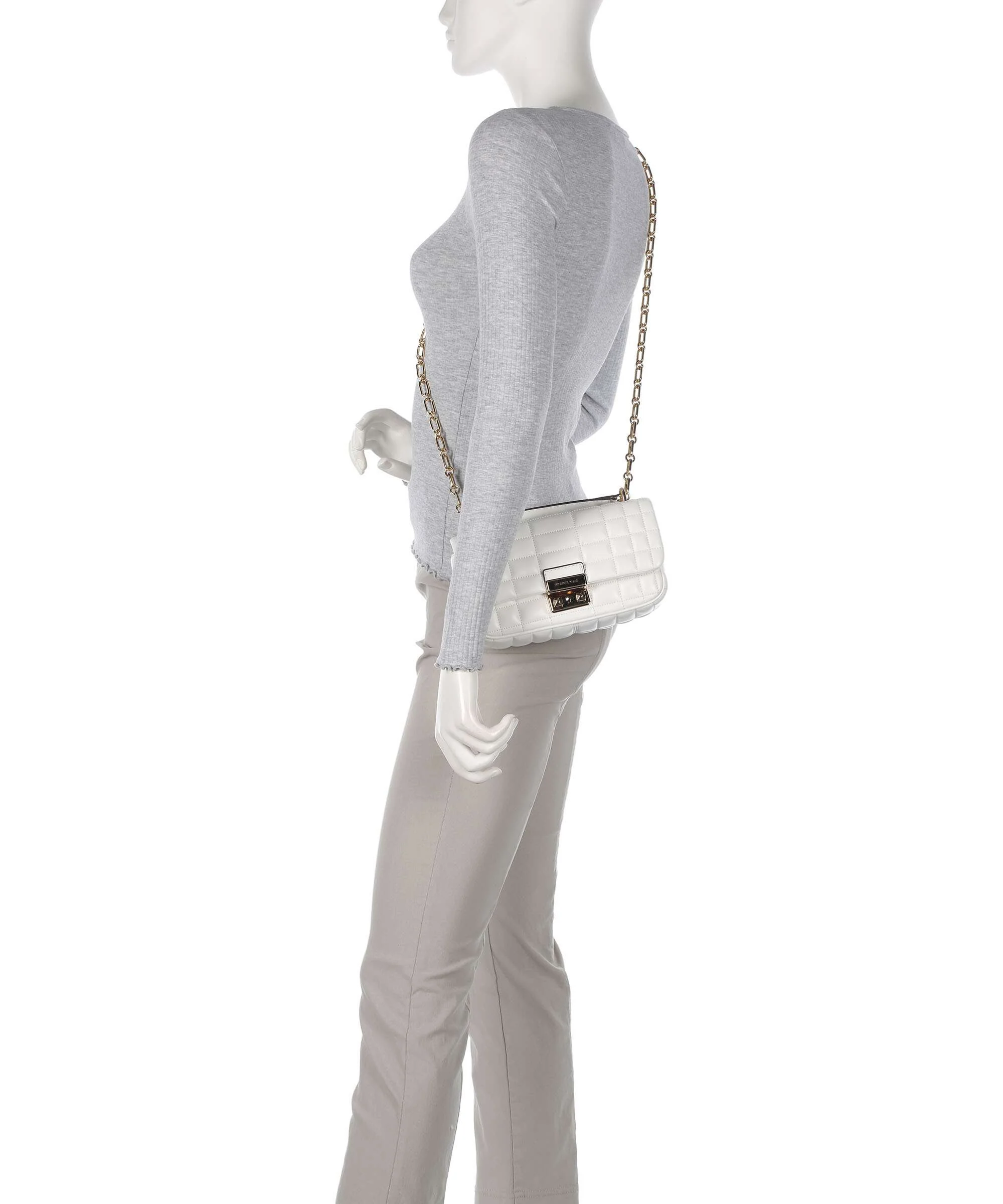 Michael Kors Tribeca Torba na ramię optic white - Image 4