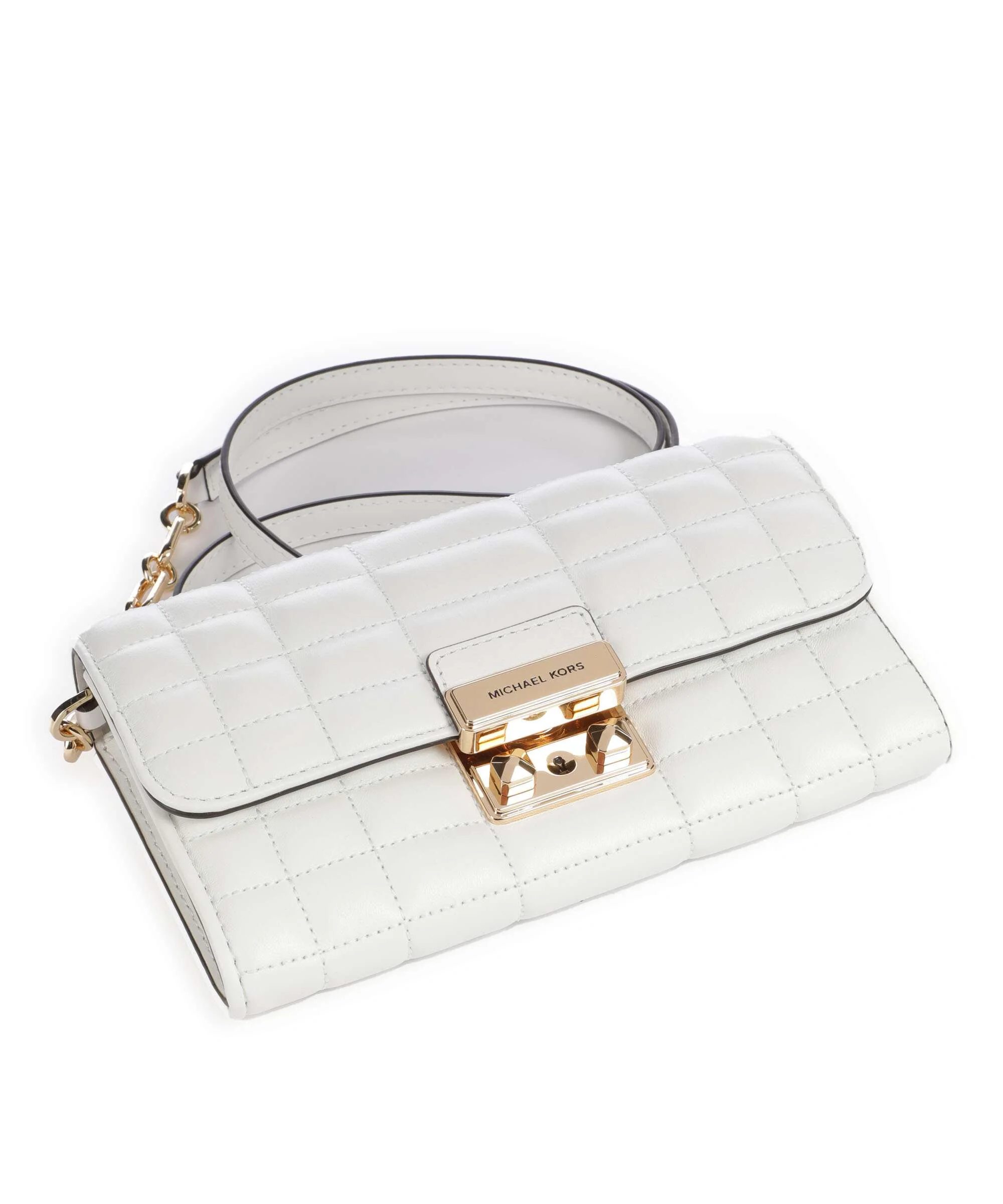 Michael Kors Tribeca Torba przez ramię optic white - Image 5