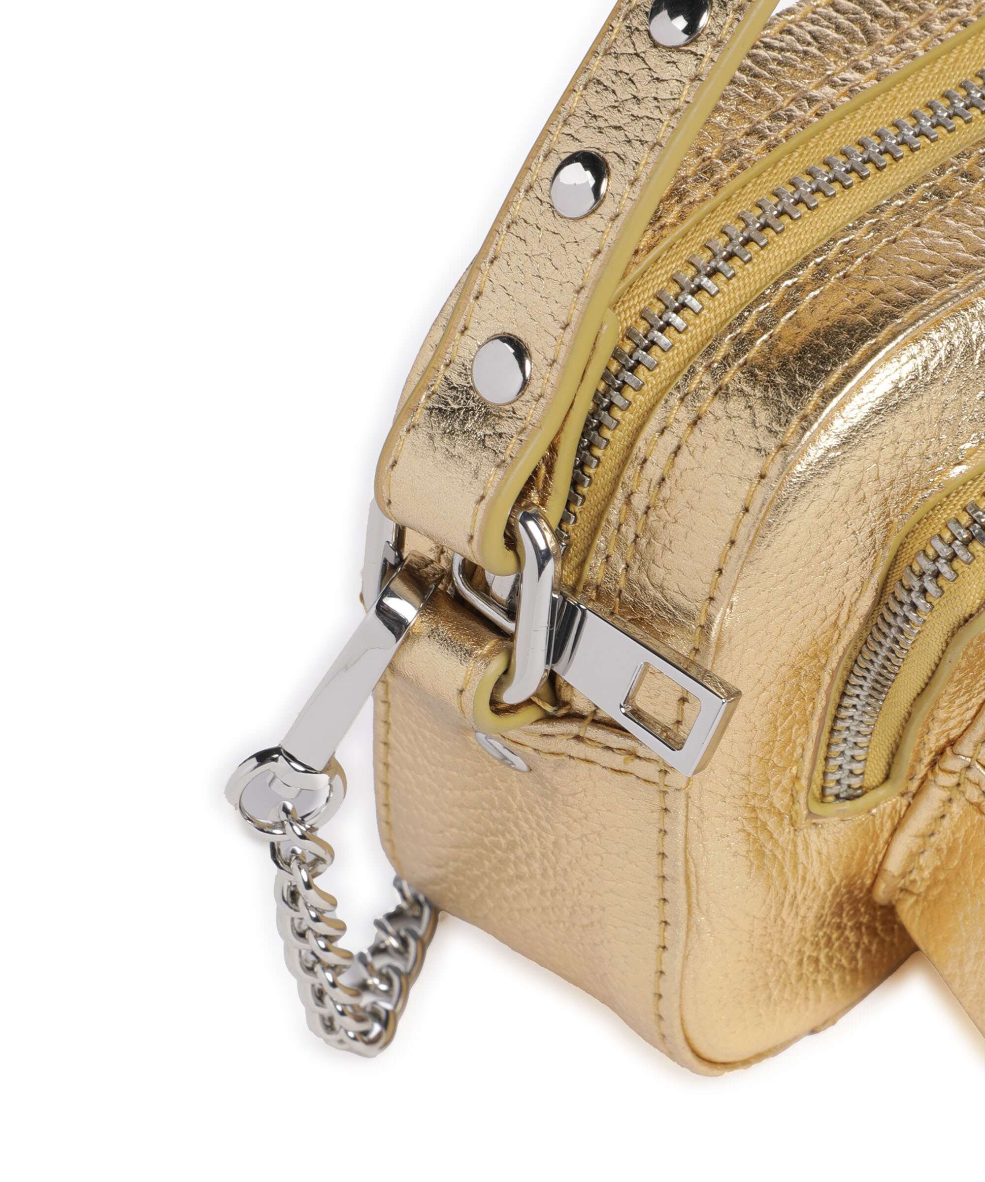 Núnoo Metallic Helena Torba przez ramię light gold - Image 4