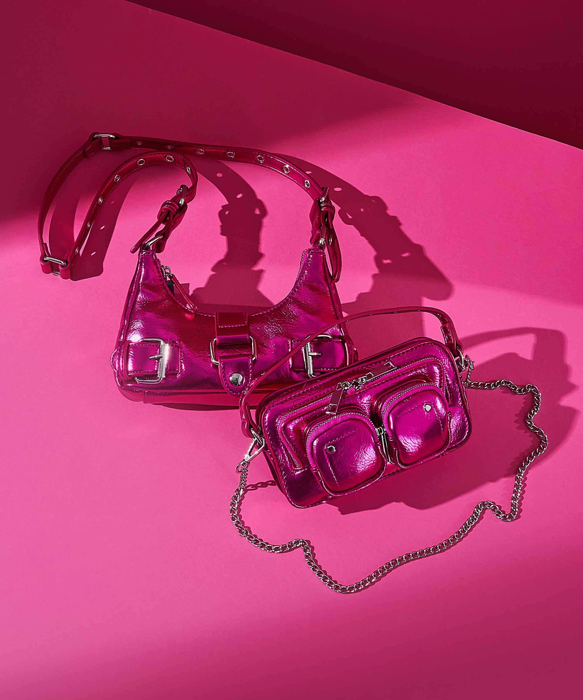 Núnoo Recycled Cool Palma Torba przez ramię pink - Image 7