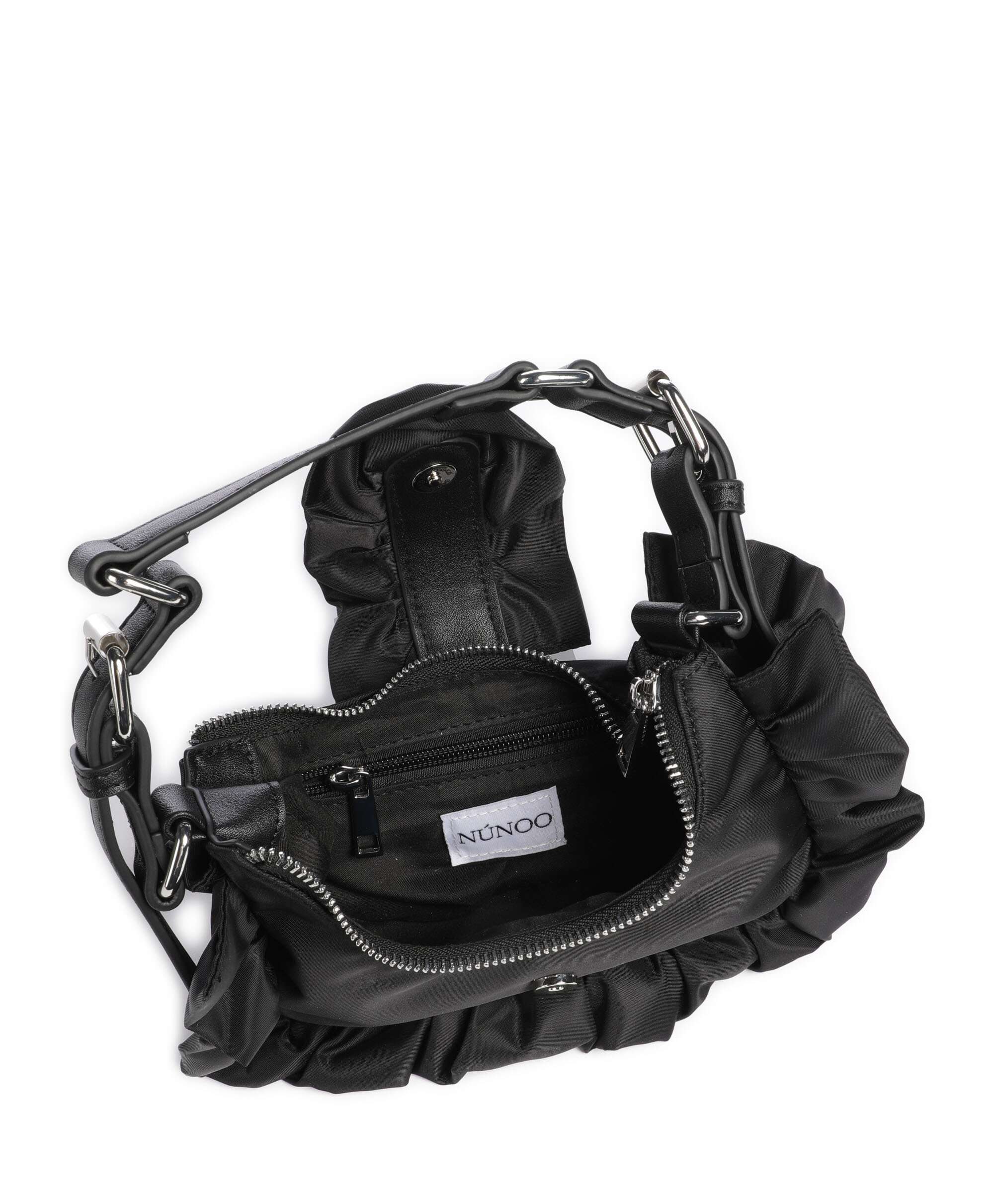 Núnoo Recycled Nylon Palma Torba na ramię black - Image 6
