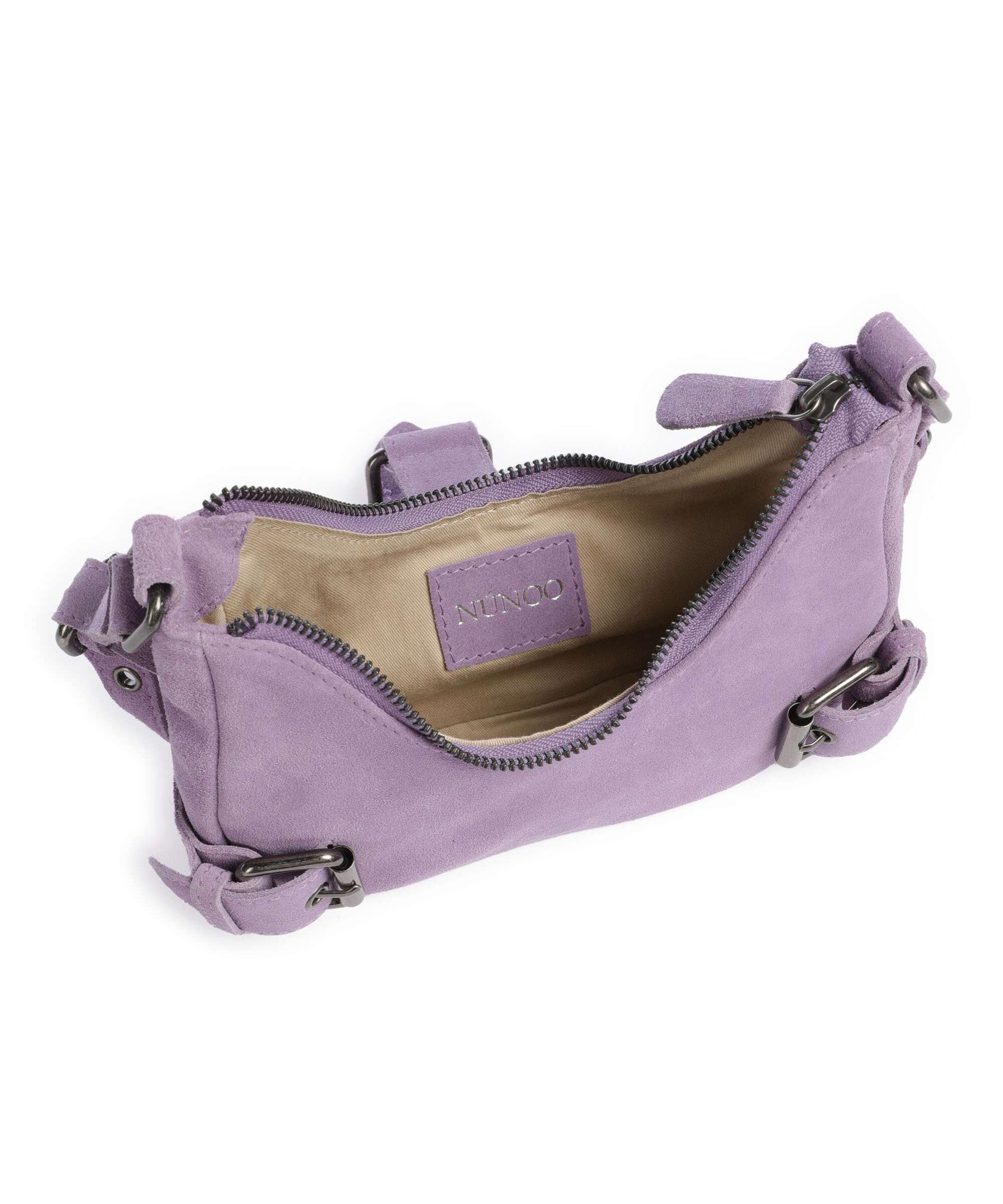 Núnoo Suede Palma Torba na ramię purple - Image 6