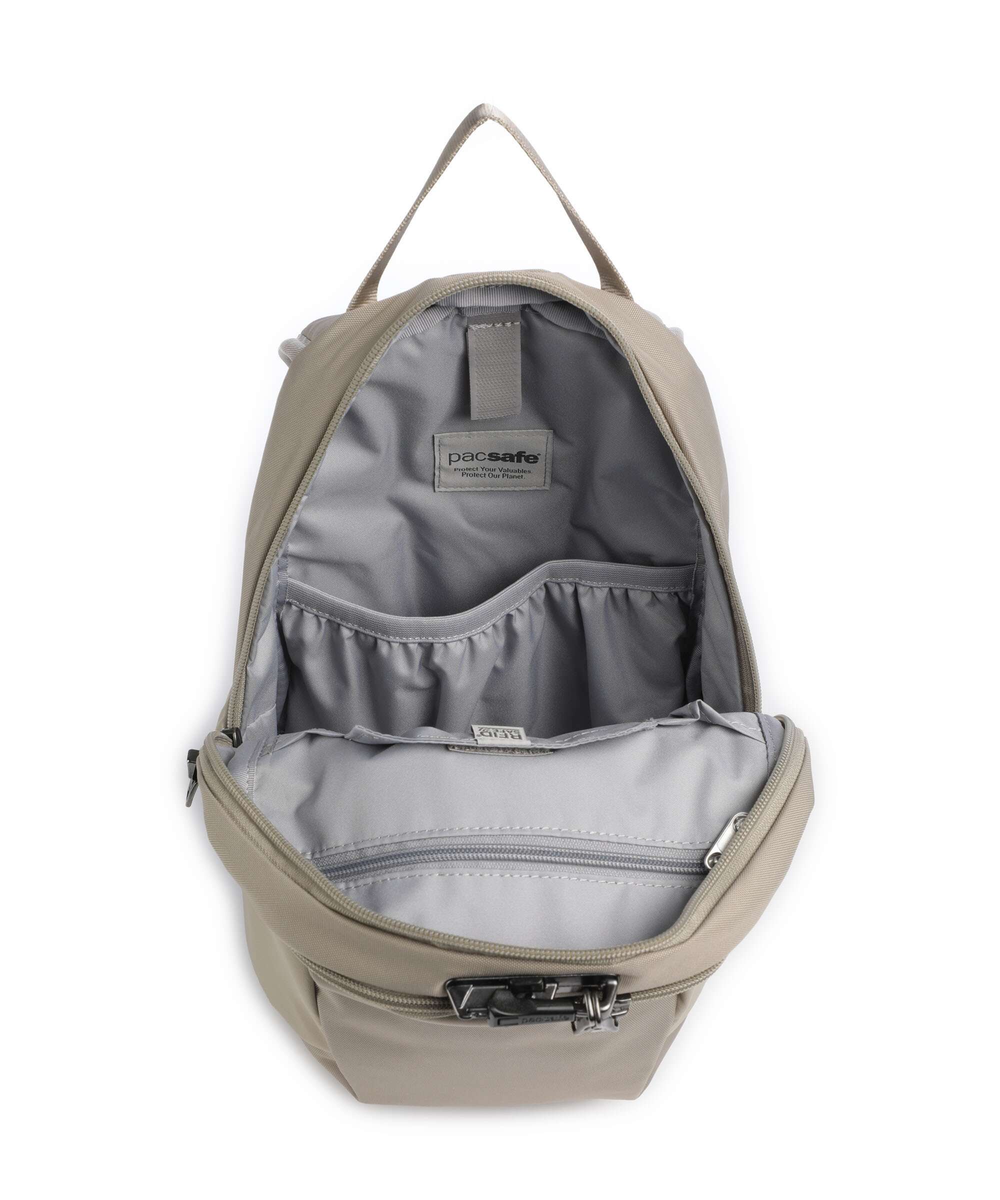 Pacsafe V 12 Plecak beige - Image 7