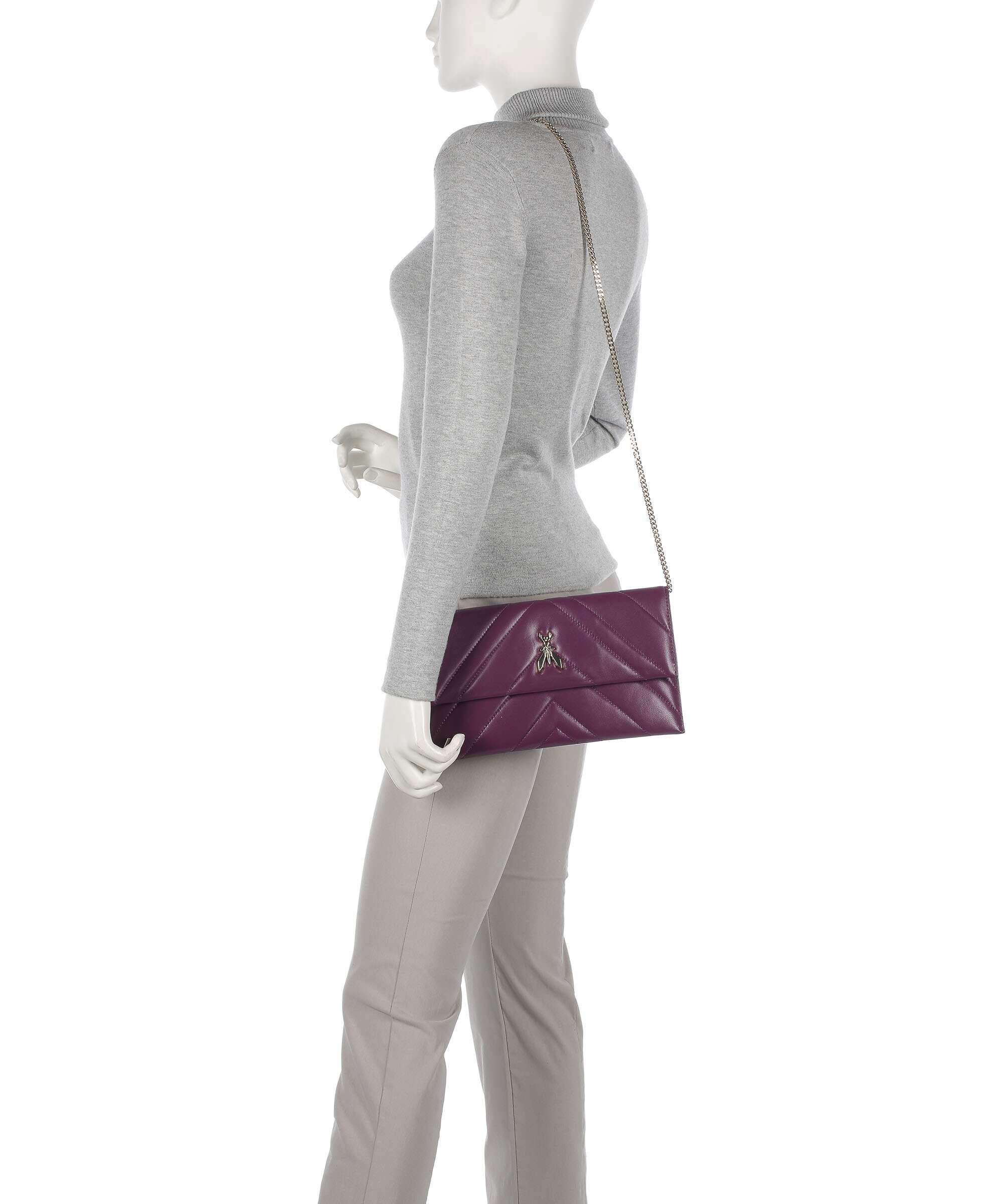 Patrizia Pepe Fly Quilted Torba przez ramię futuristic purple - Image 3