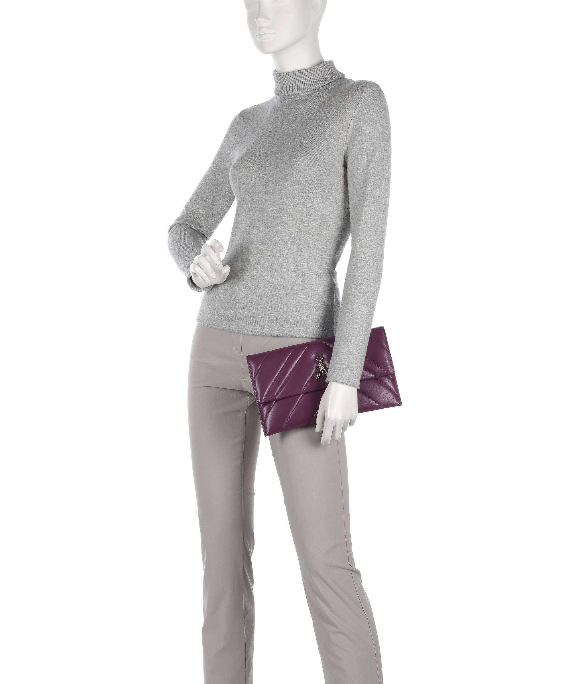 Patrizia Pepe Fly Quilted Torba przez ramię futuristic purple - Image 4