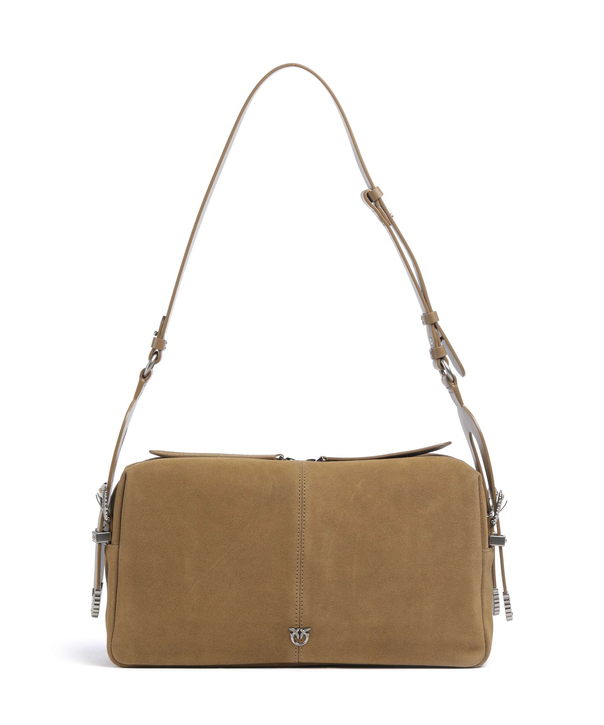Pinko 24 Classic Torba na ramię verde canguro/old silver
