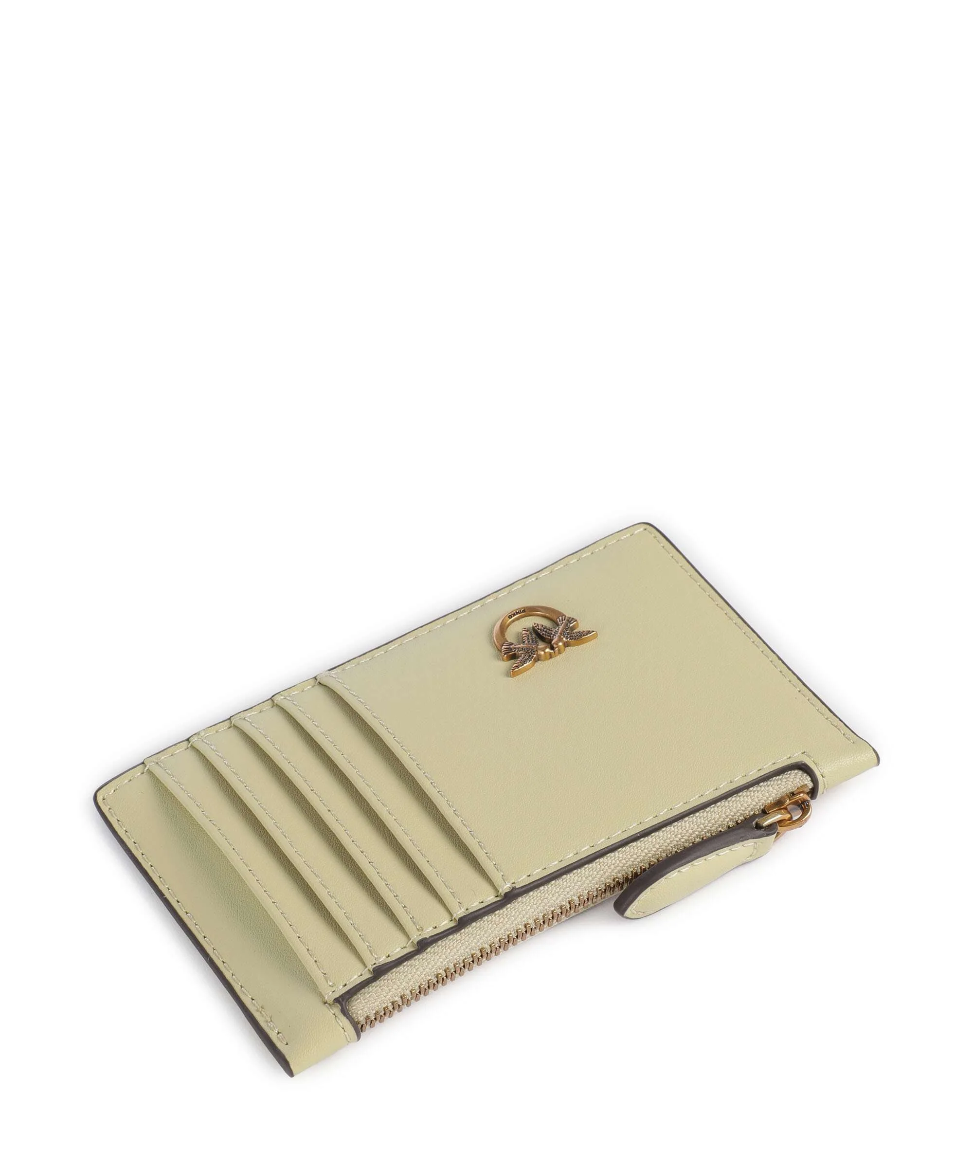 Pinko Airone Etui na karty kredytowe giallo vaniglia/antique gold - Image 3