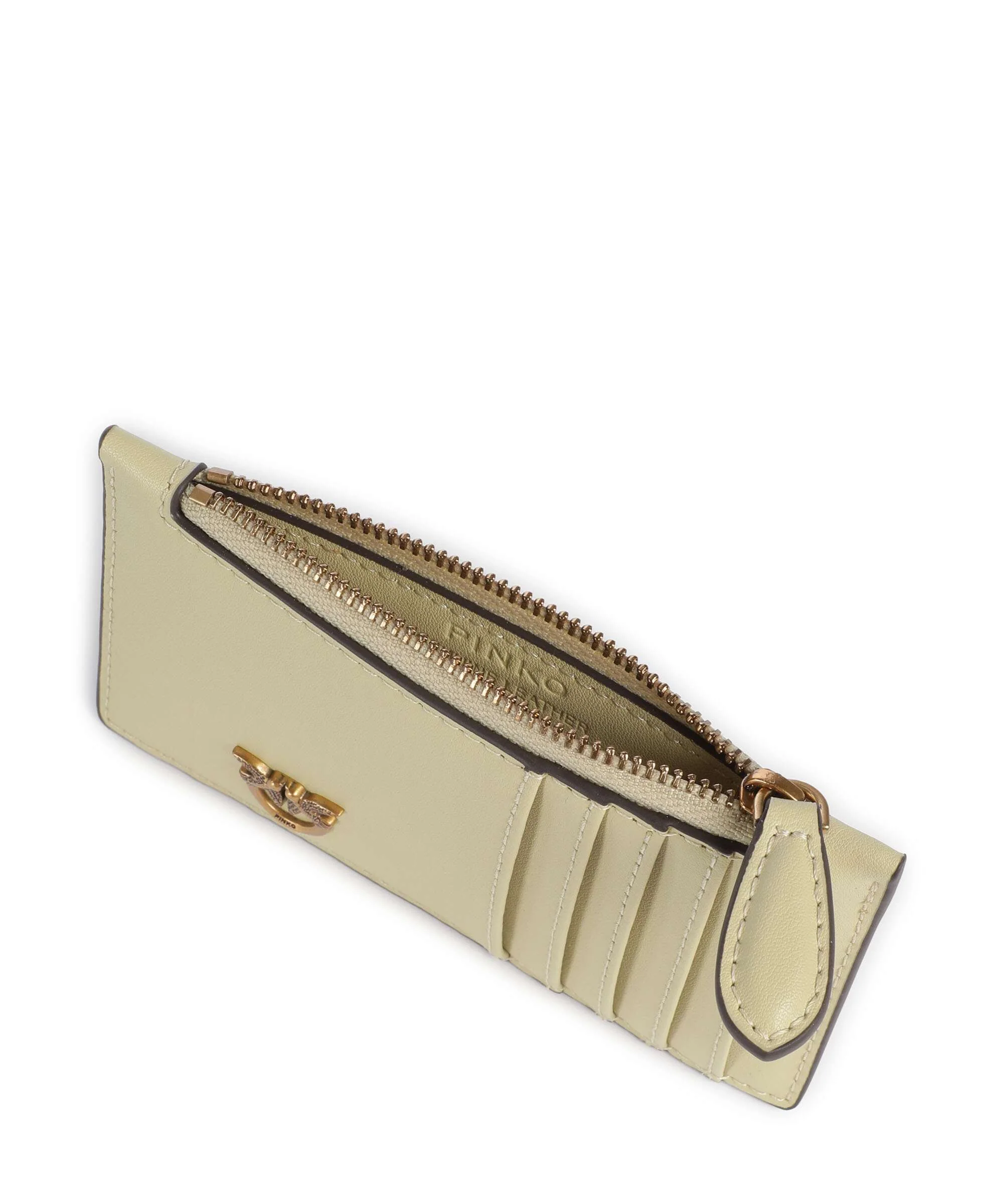 Pinko Airone Etui na karty kredytowe giallo vaniglia/antique gold - Image 4