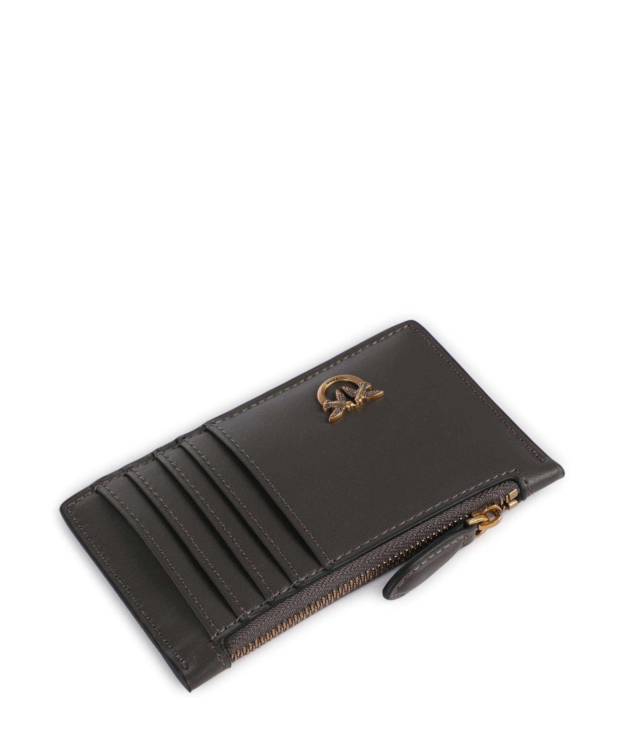 Pinko Airone Etui na karty kredytowe verde fango/antique gold - Image 3