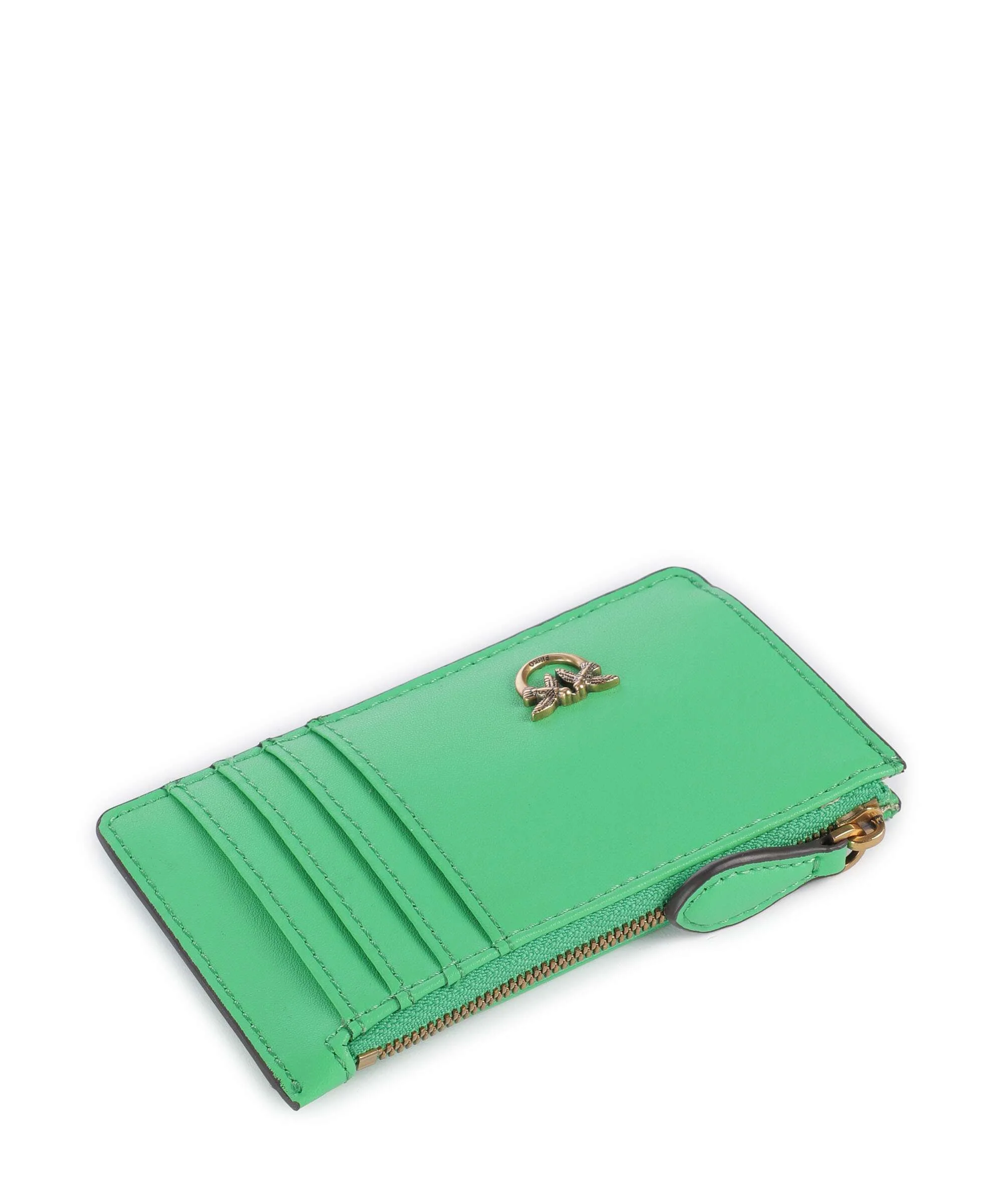 Pinko Airone Etui na karty kredytowe verde isola/antique gold - Image 3