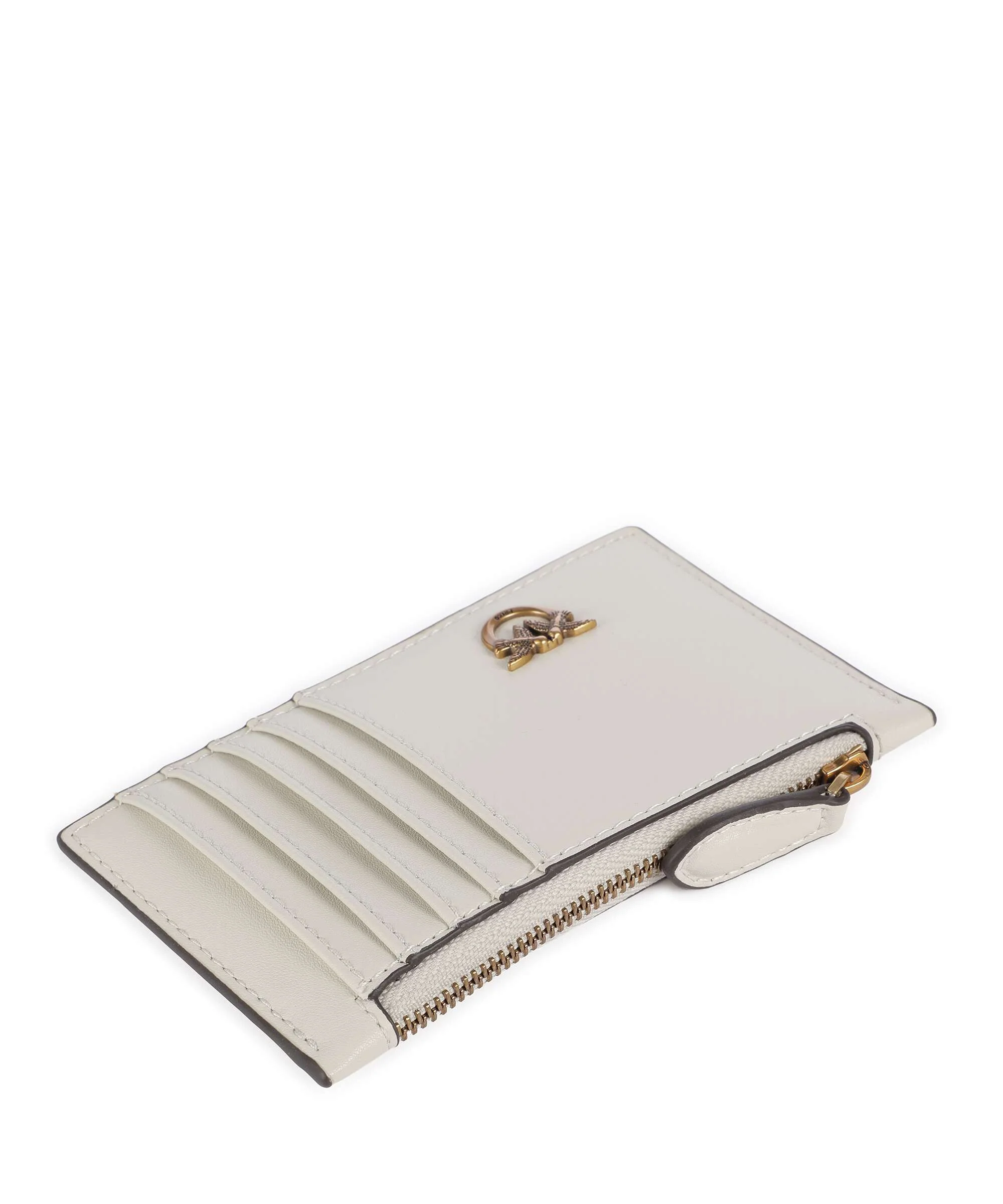 Pinko Airone Etui na karty kredytowe bianco seta/antique gold - Image 3
