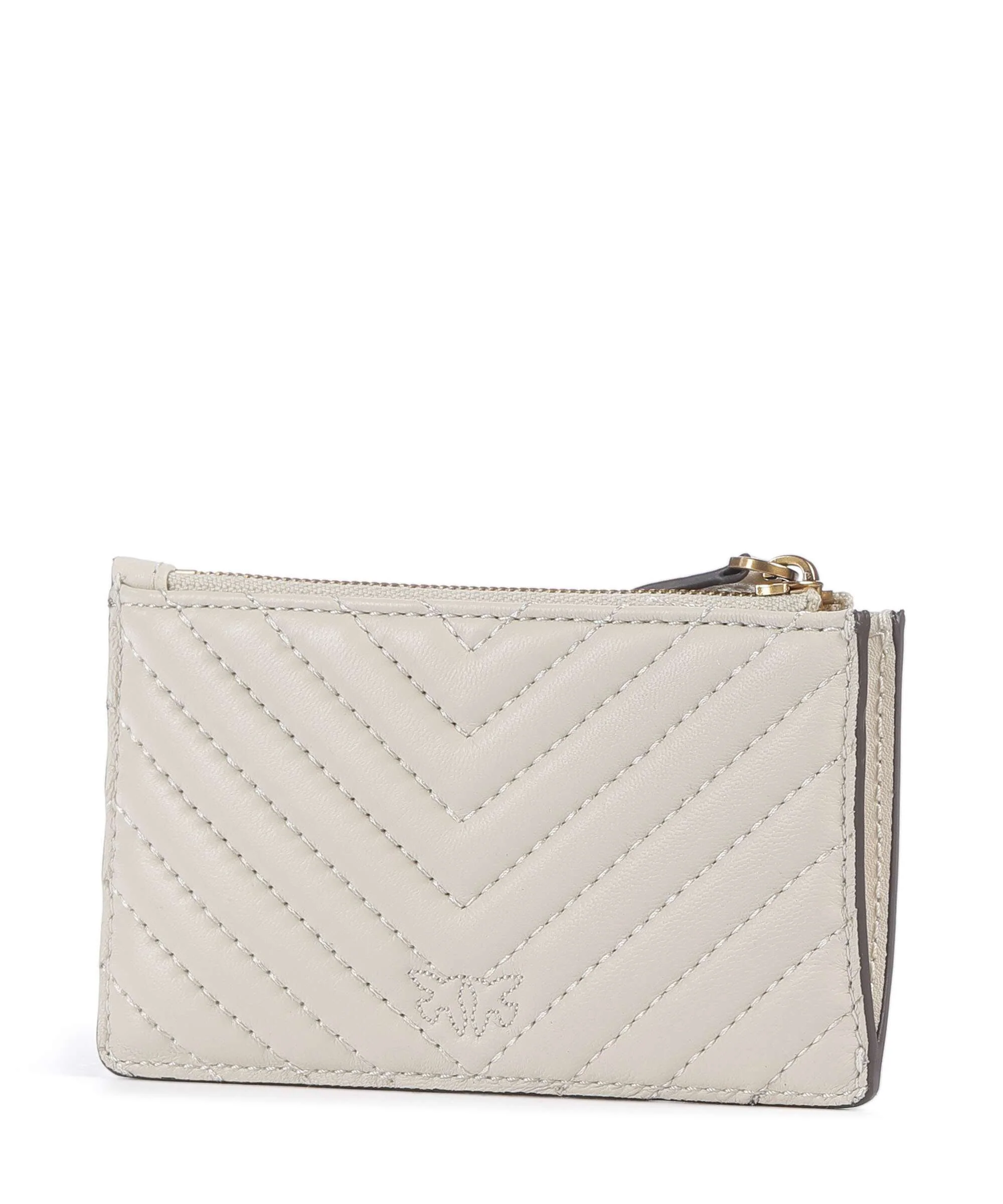 Pinko Airone Etui na karty kredytowe bianco seta/antique gold - Image 2