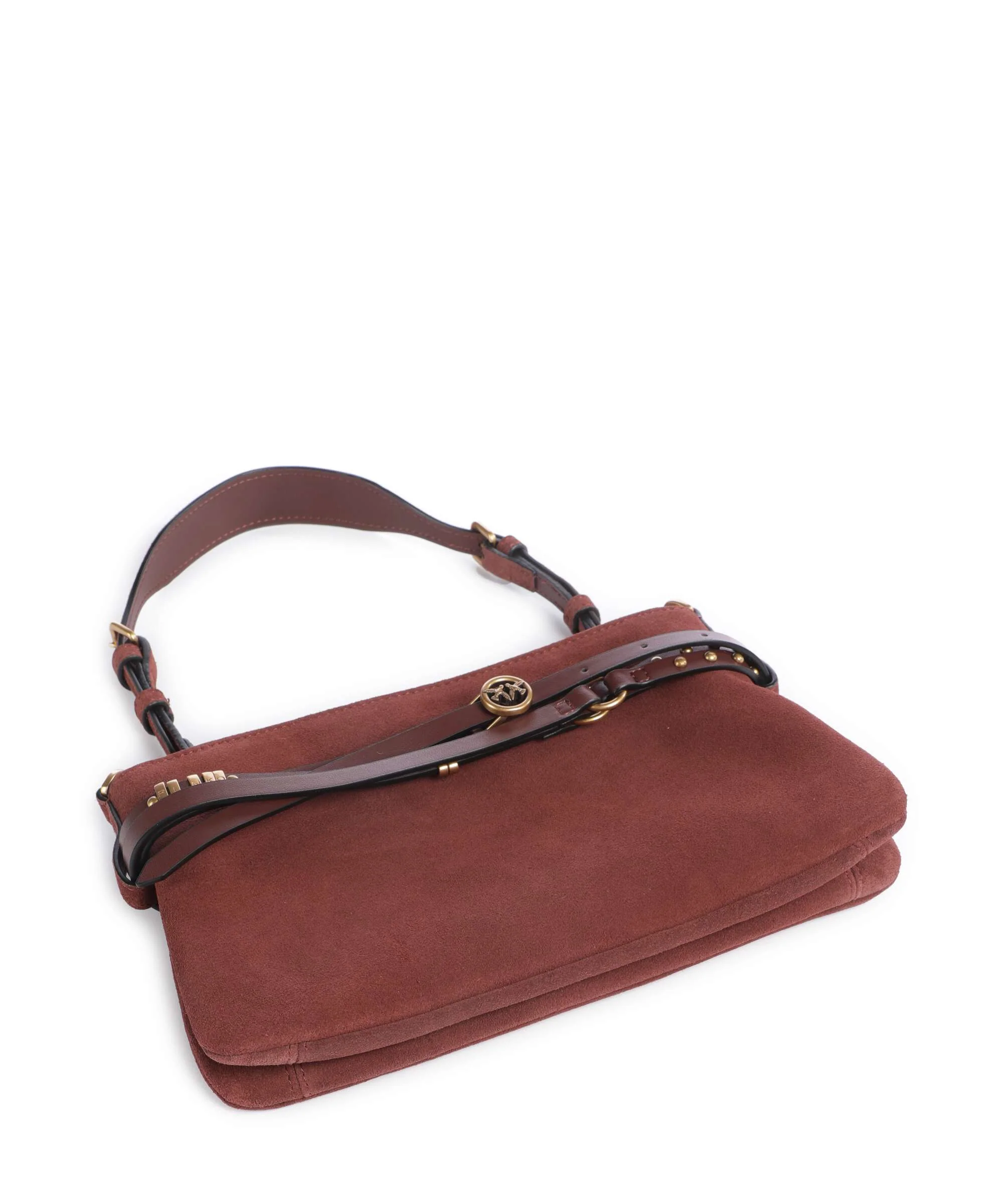 Pinko Belt Mini Torba na ramię burgundy wine/antique gold - Image 6