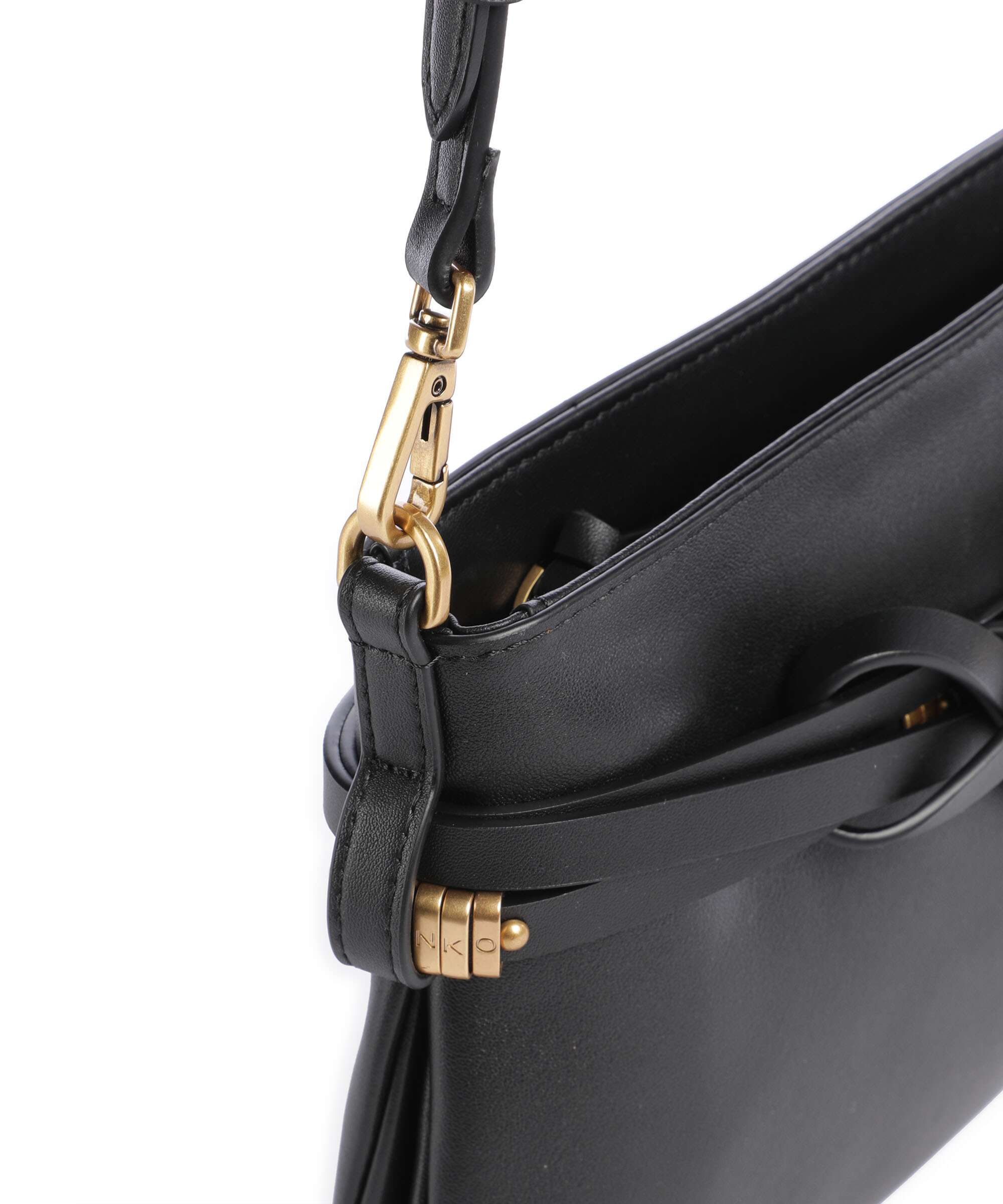 Pinko Belt Mini Torba na ramię nero/antique gold - Image 5
