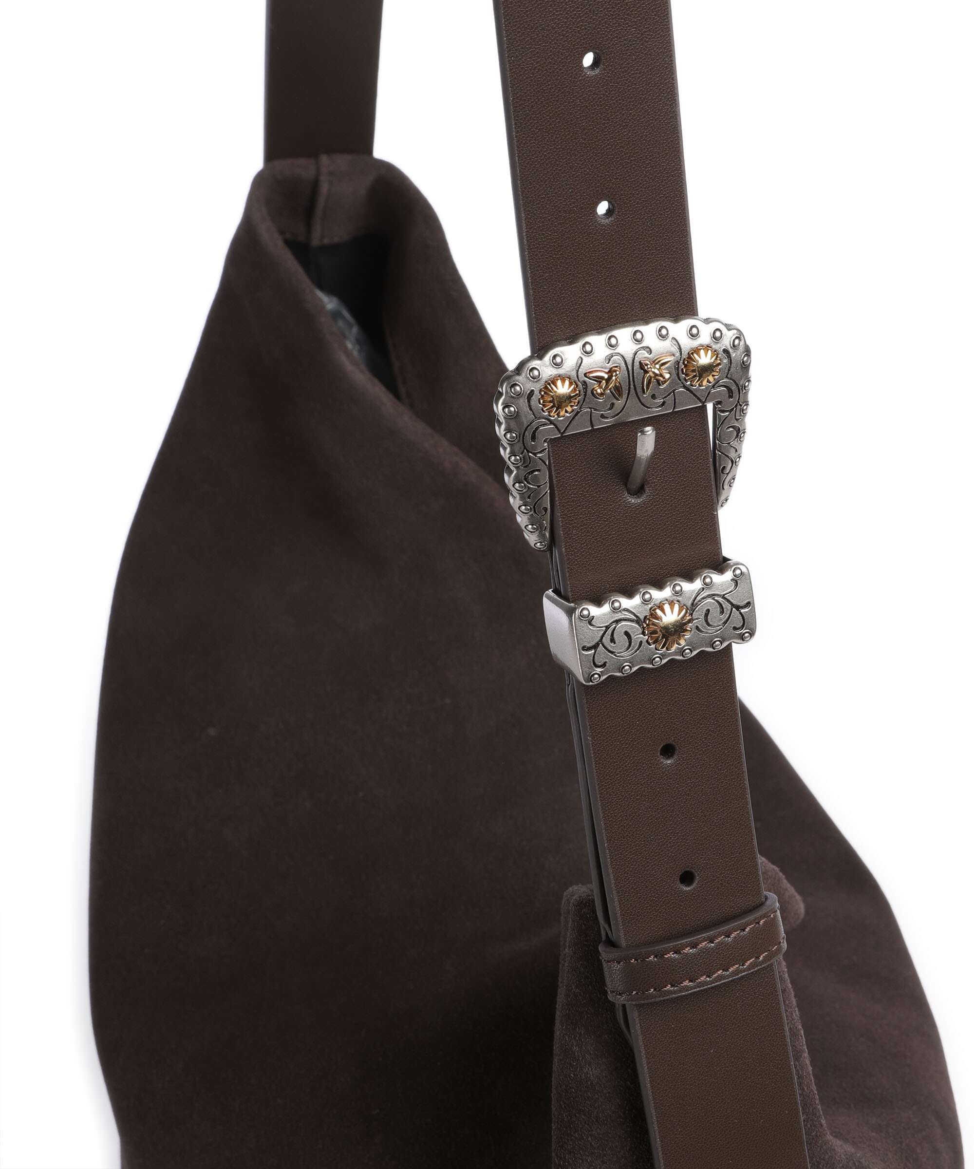 Pinko Big Torebka worek marrone/chicco di caffe/mix gold - Image 4
