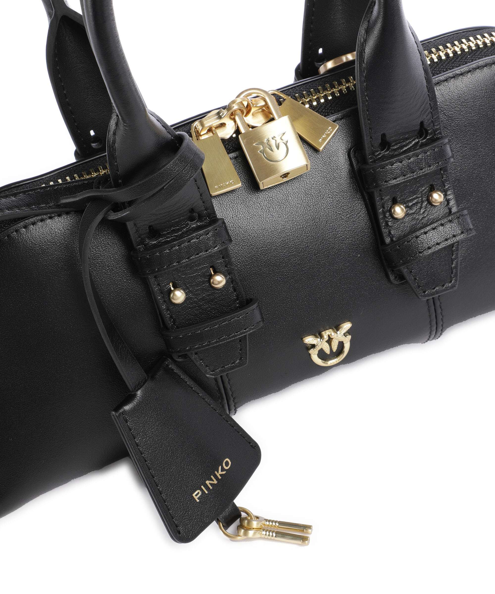 Pinko Bowling Horizontal Torebka nero limousine/matt gold - Image 4