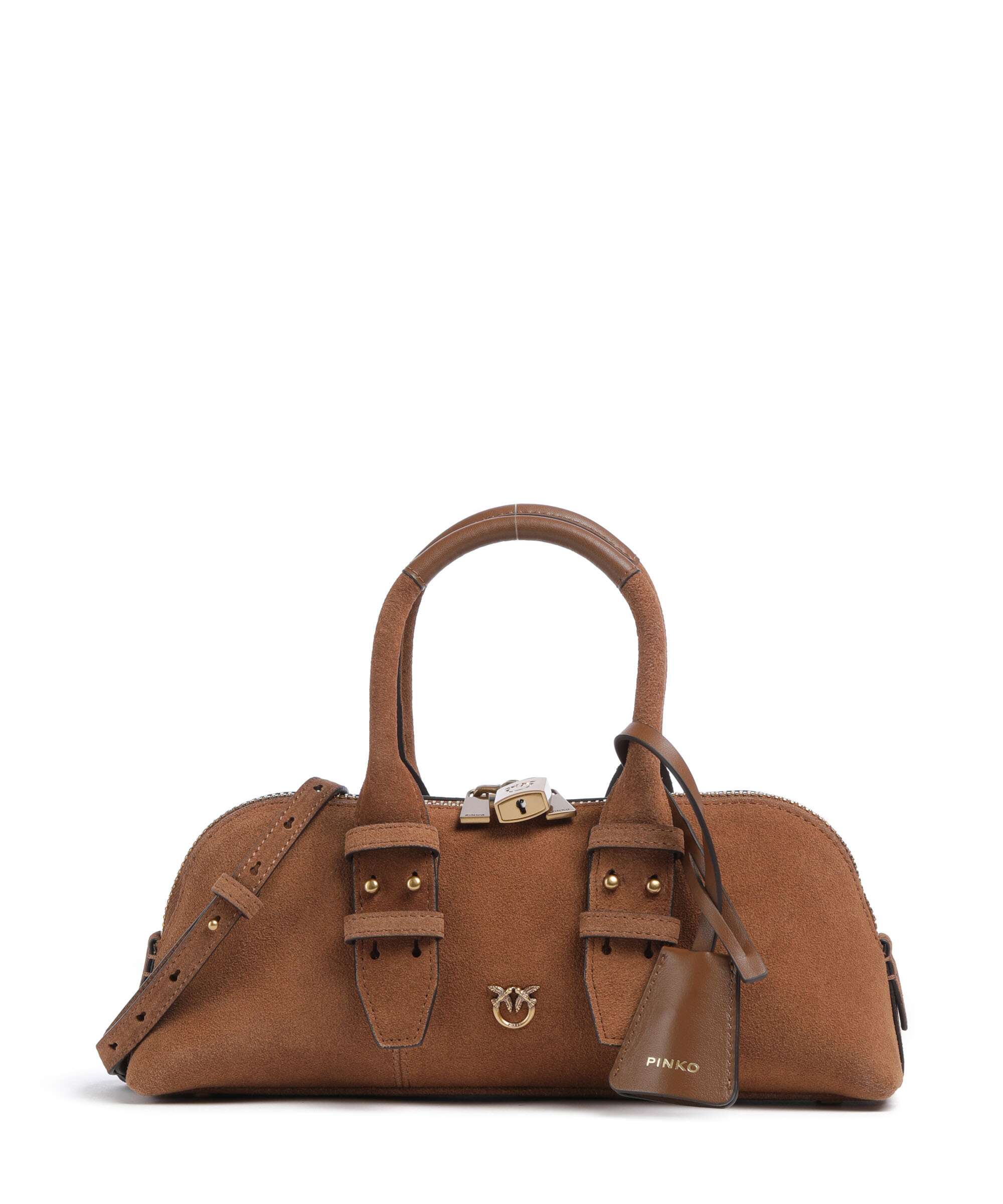 Pinko Bowling Horizontal Torebka marrone/leone/antique gold