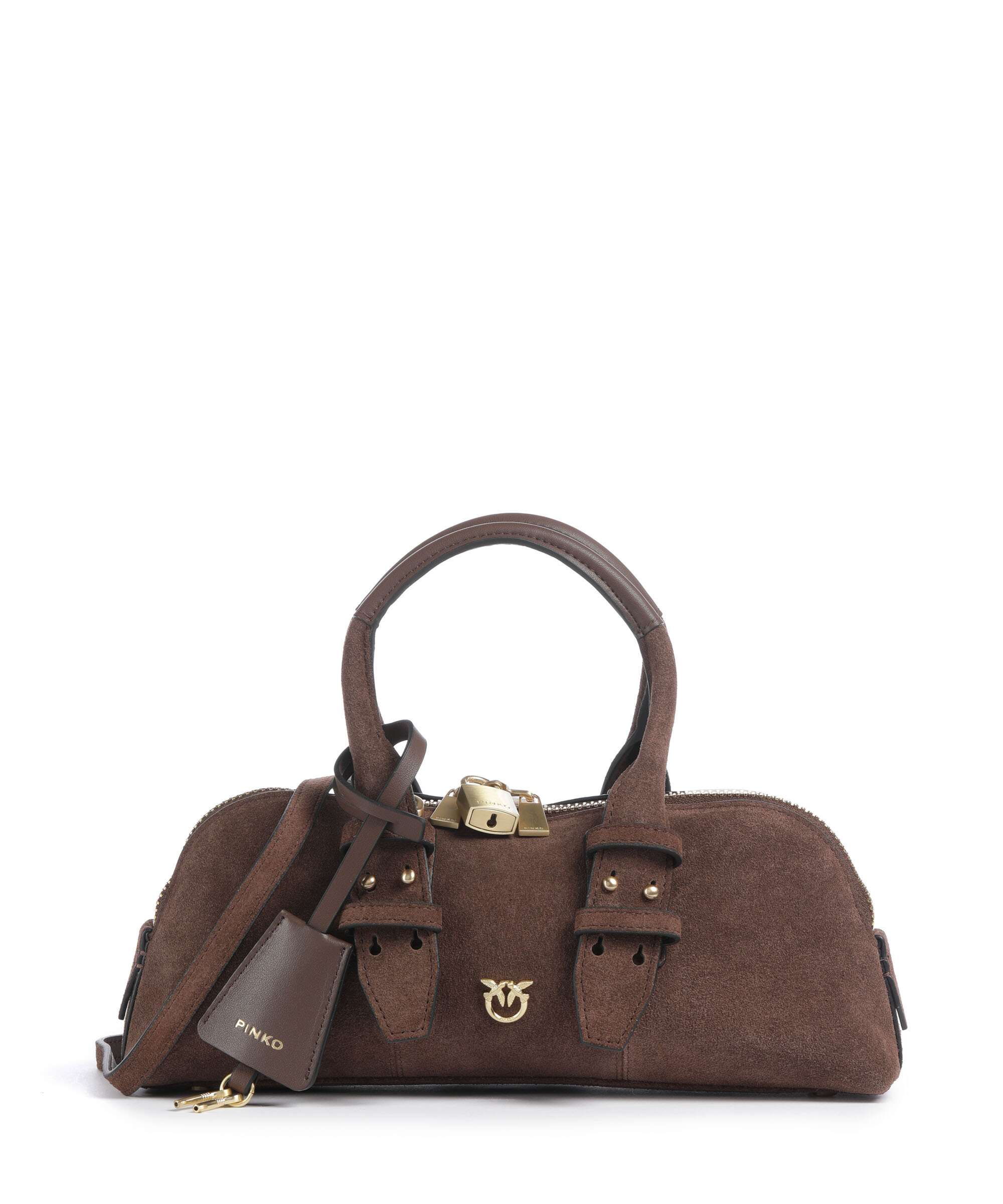 Pinko Bowling Horizontal Torebka marrone castano/matt gold