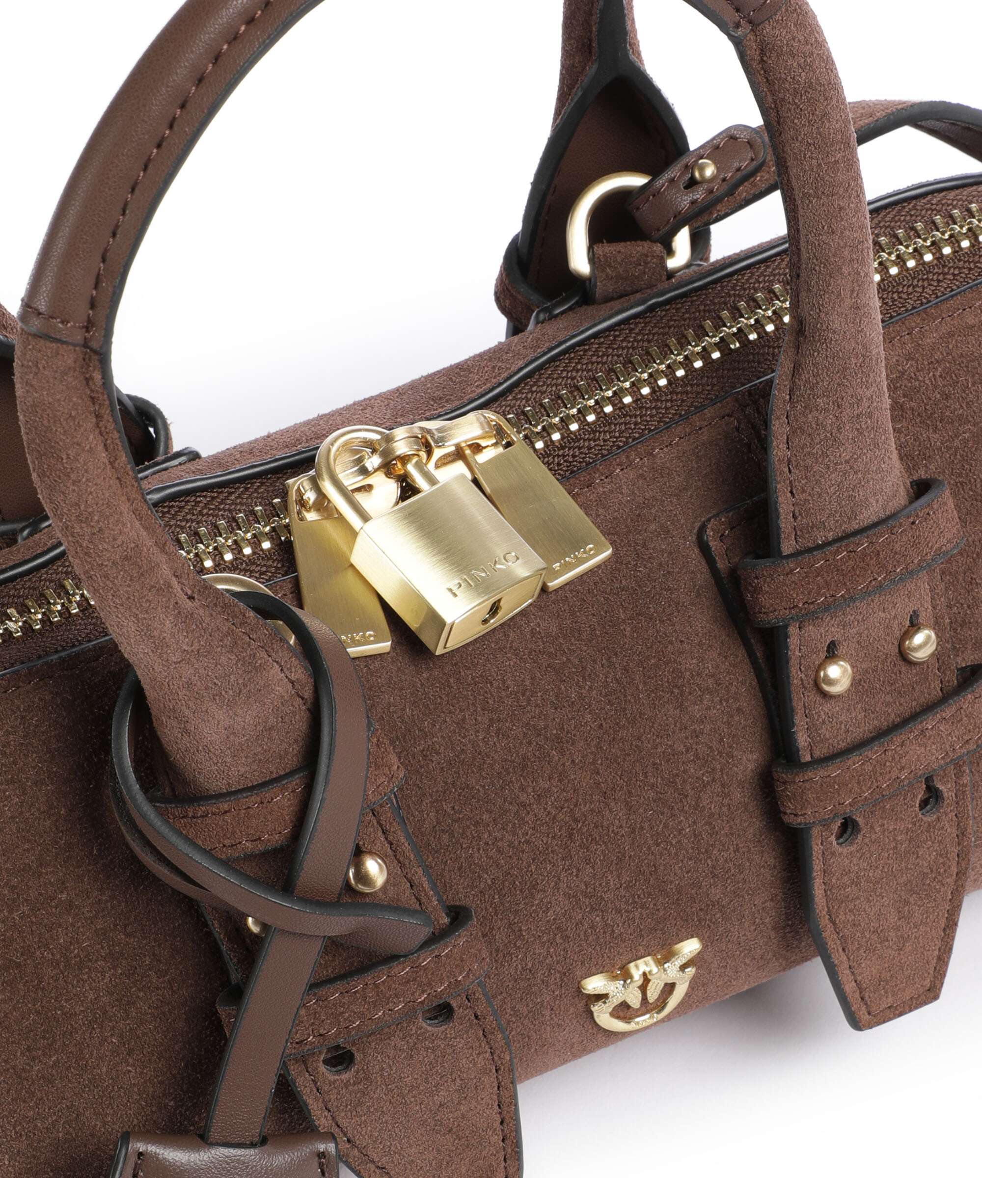 Pinko Bowling Horizontal Torebka marrone castano/matt gold - Image 4