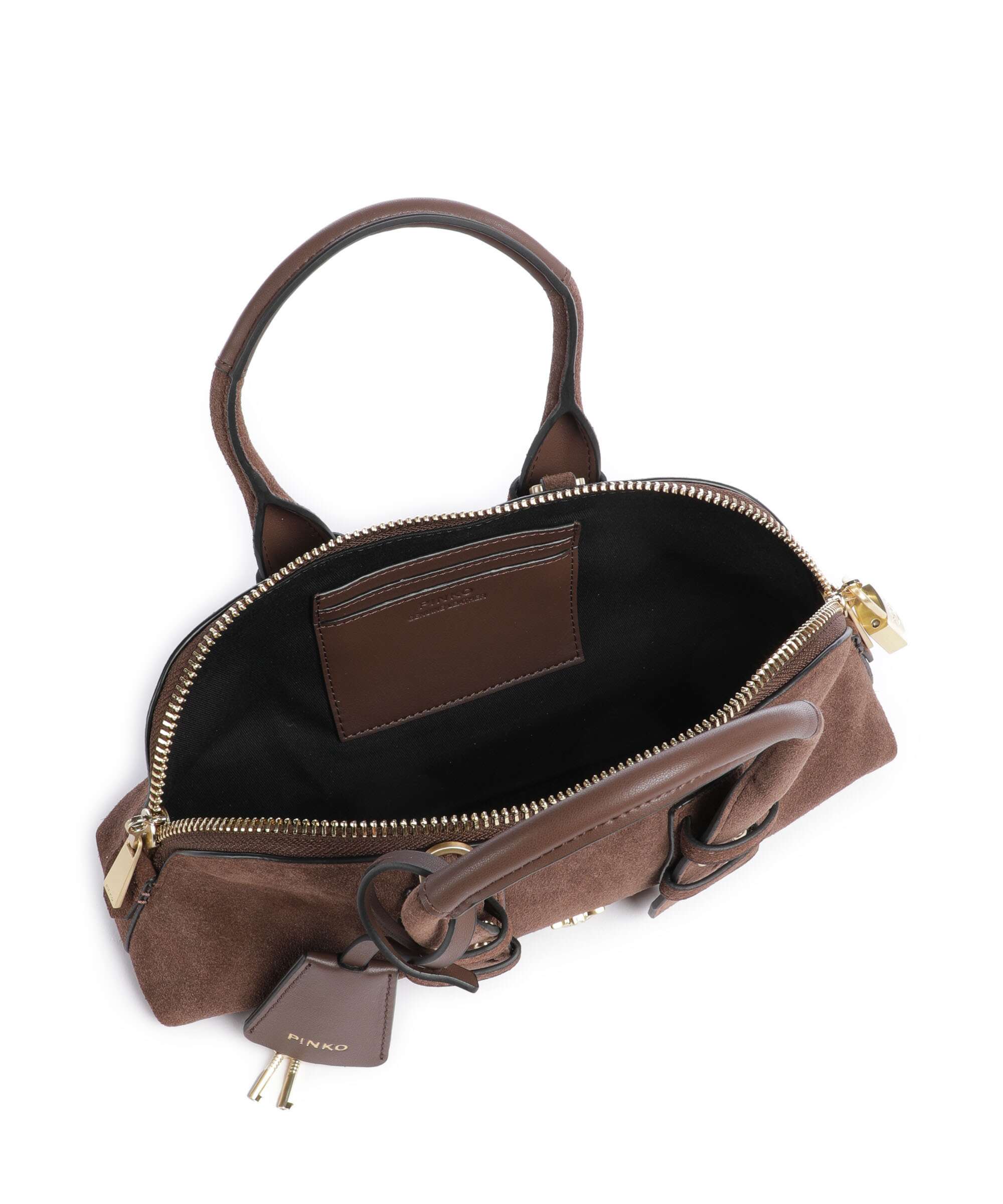 Pinko Bowling Horizontal Torebka marrone castano/matt gold - Image 6