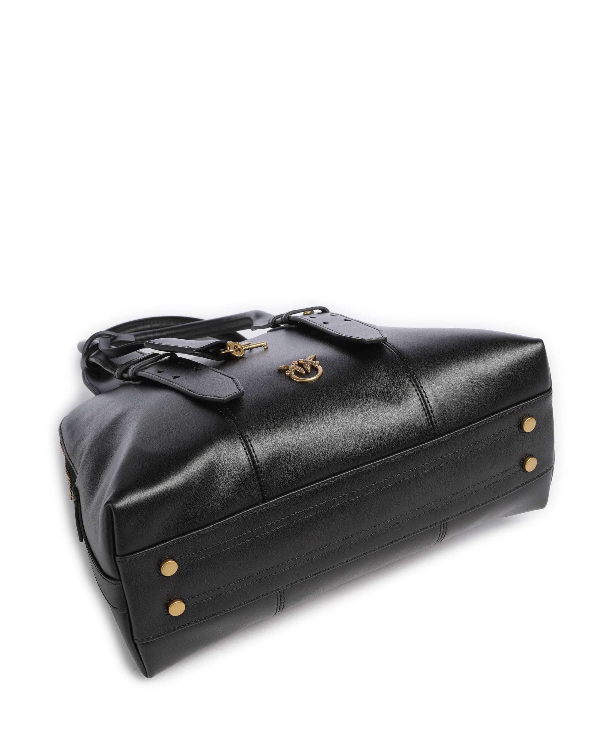 Pinko Bowling Medium Torebka nero/antique gold - Image 5