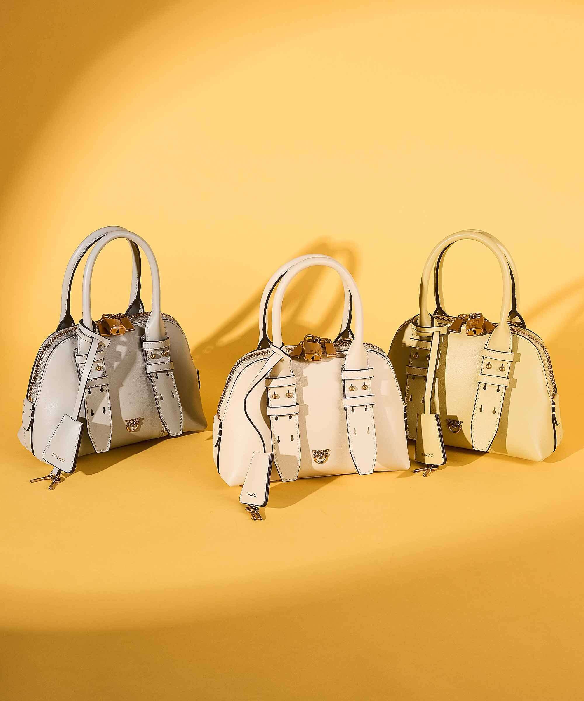 Pinko Bowling Mini Torebka giallo vaniglia/antique gold - Image 2
