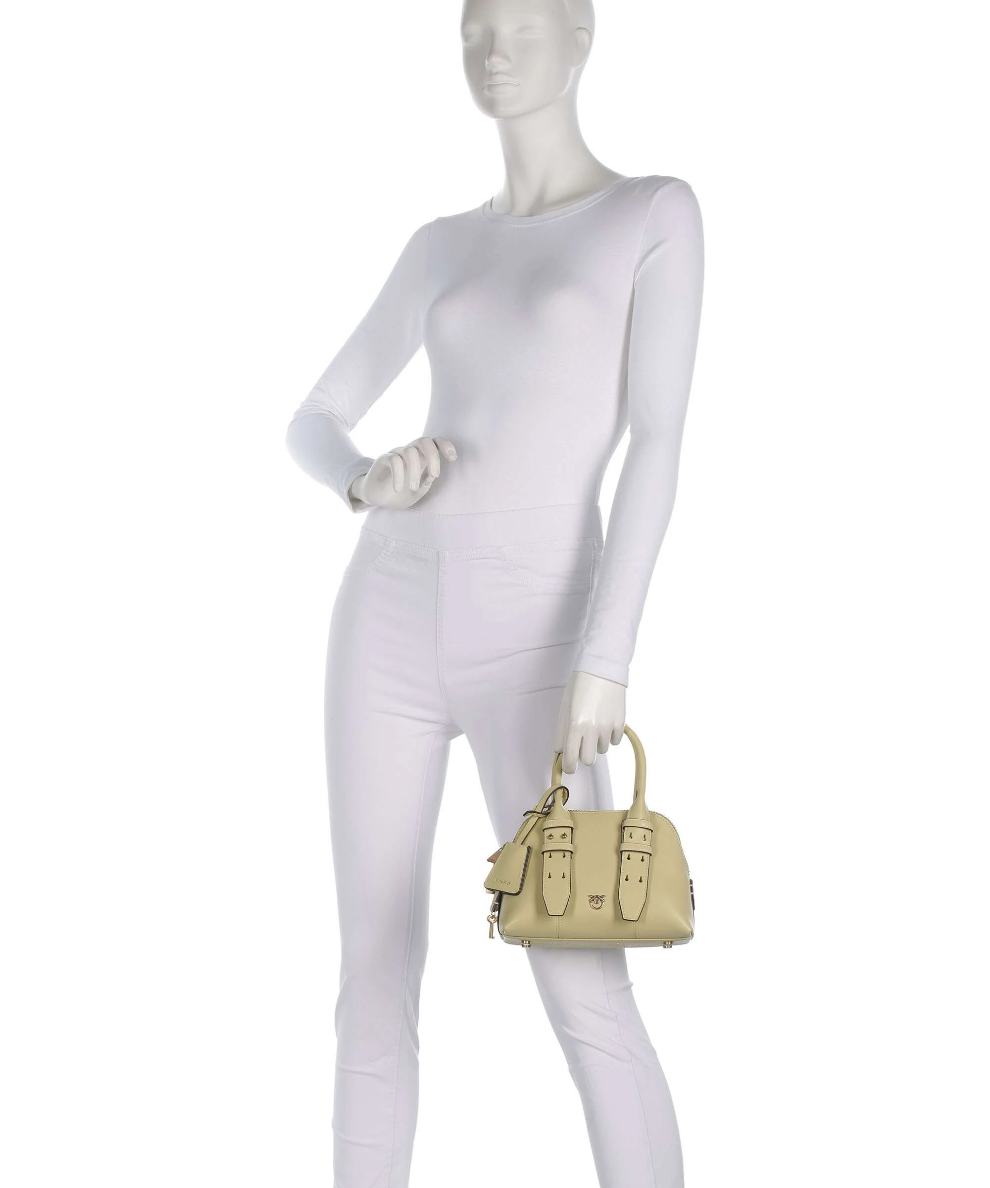 Pinko Bowling Mini Torebka giallo vaniglia/antique gold - Image 4