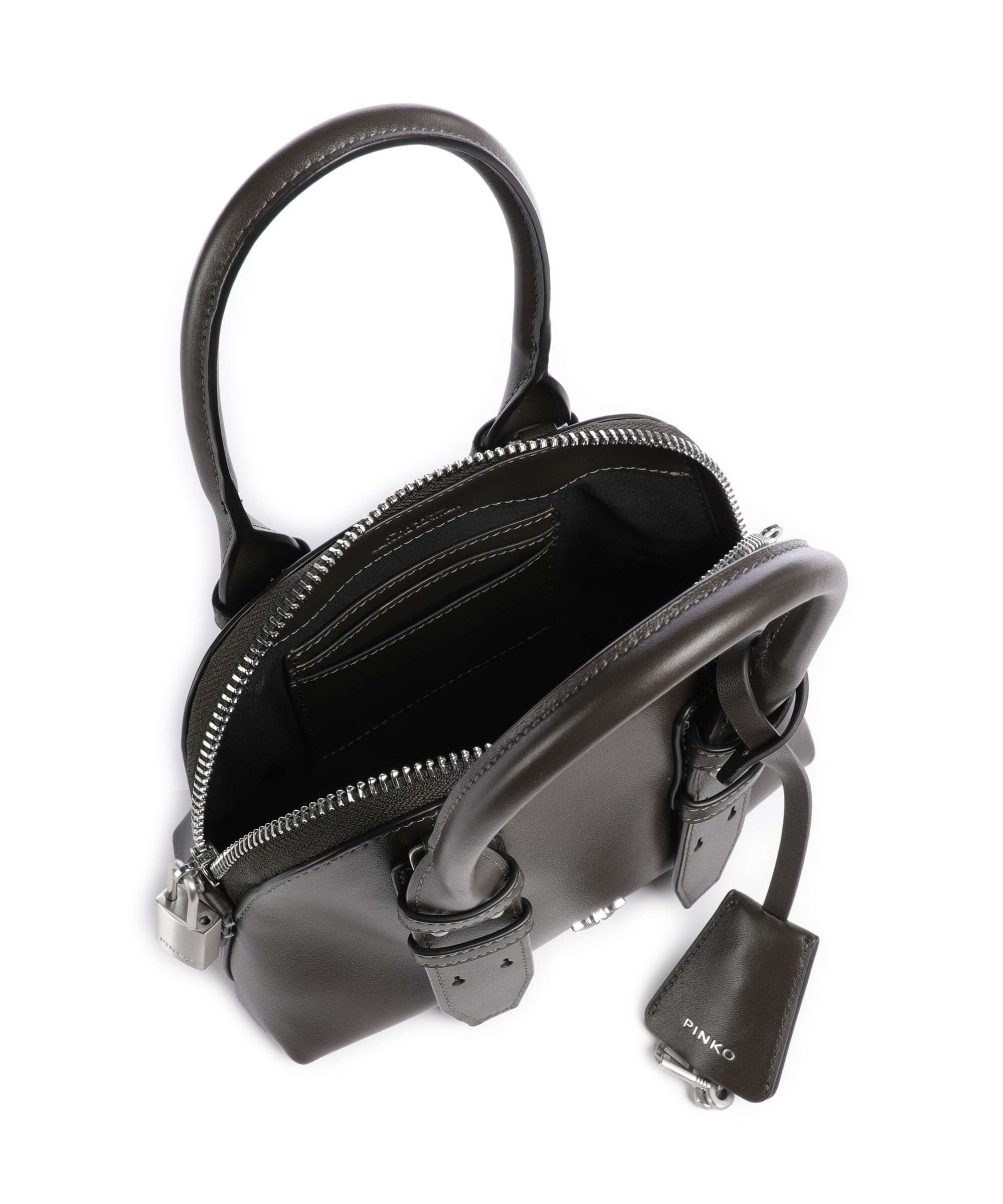 Pinko Bowling Mini Torebka verde fango/matt silver - Image 6