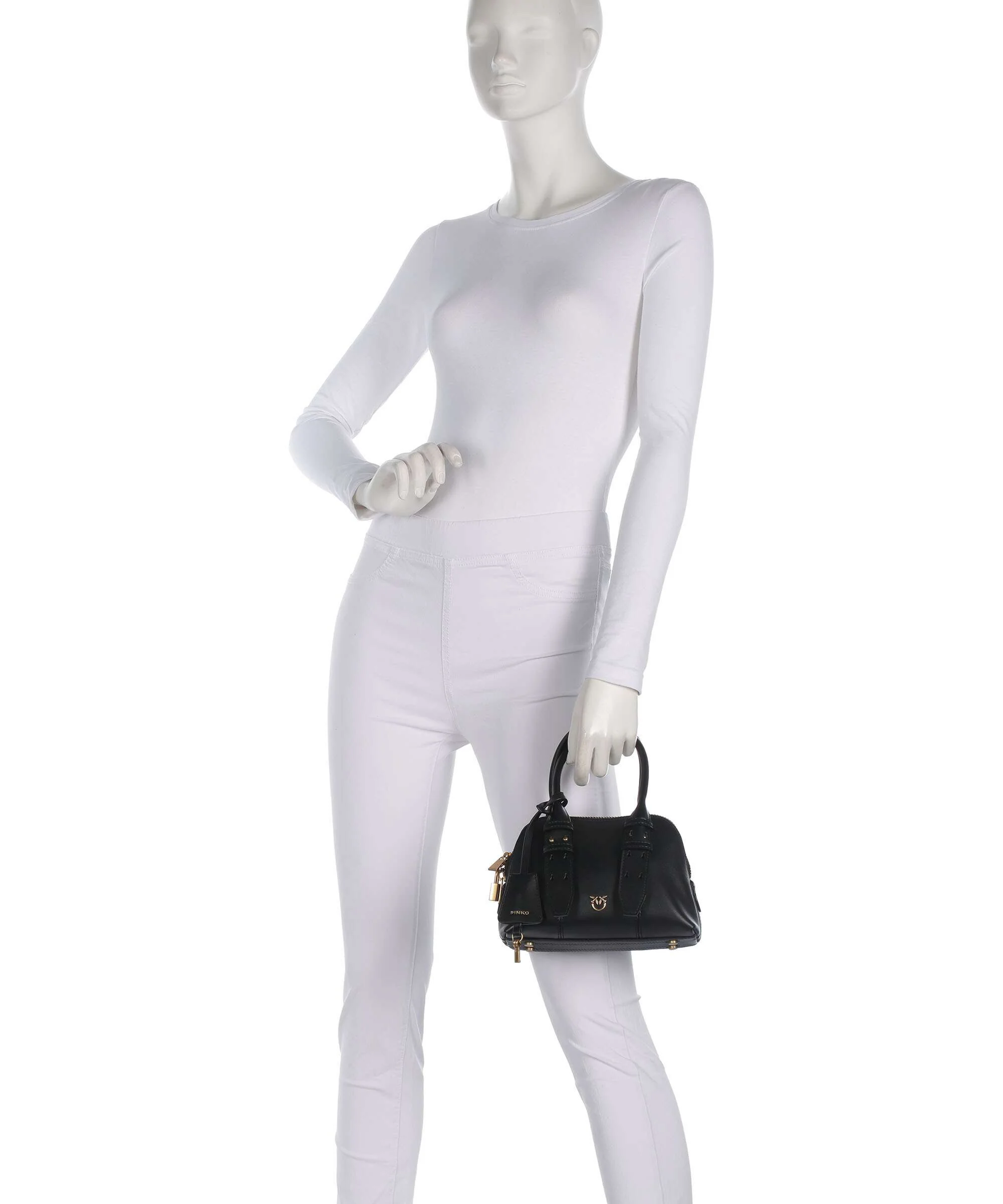 Pinko Bowling Mini Torebka nero/antique gold - Image 3