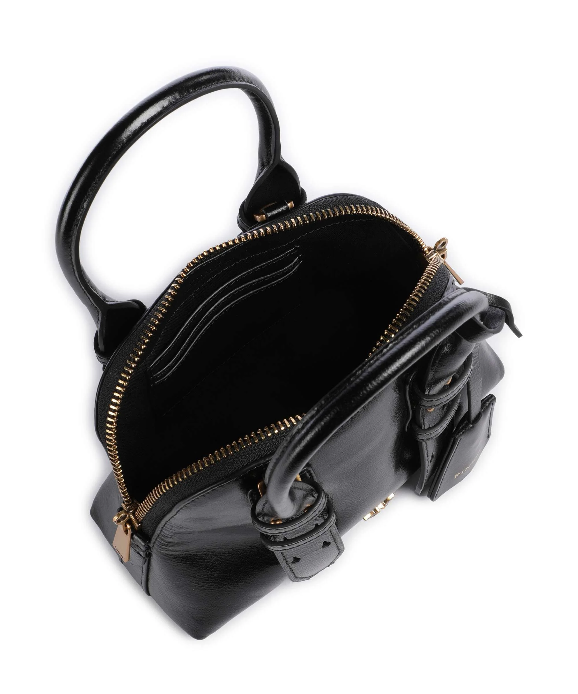 Pinko Bowling Mini Torebka nero/antique gold - Image 6