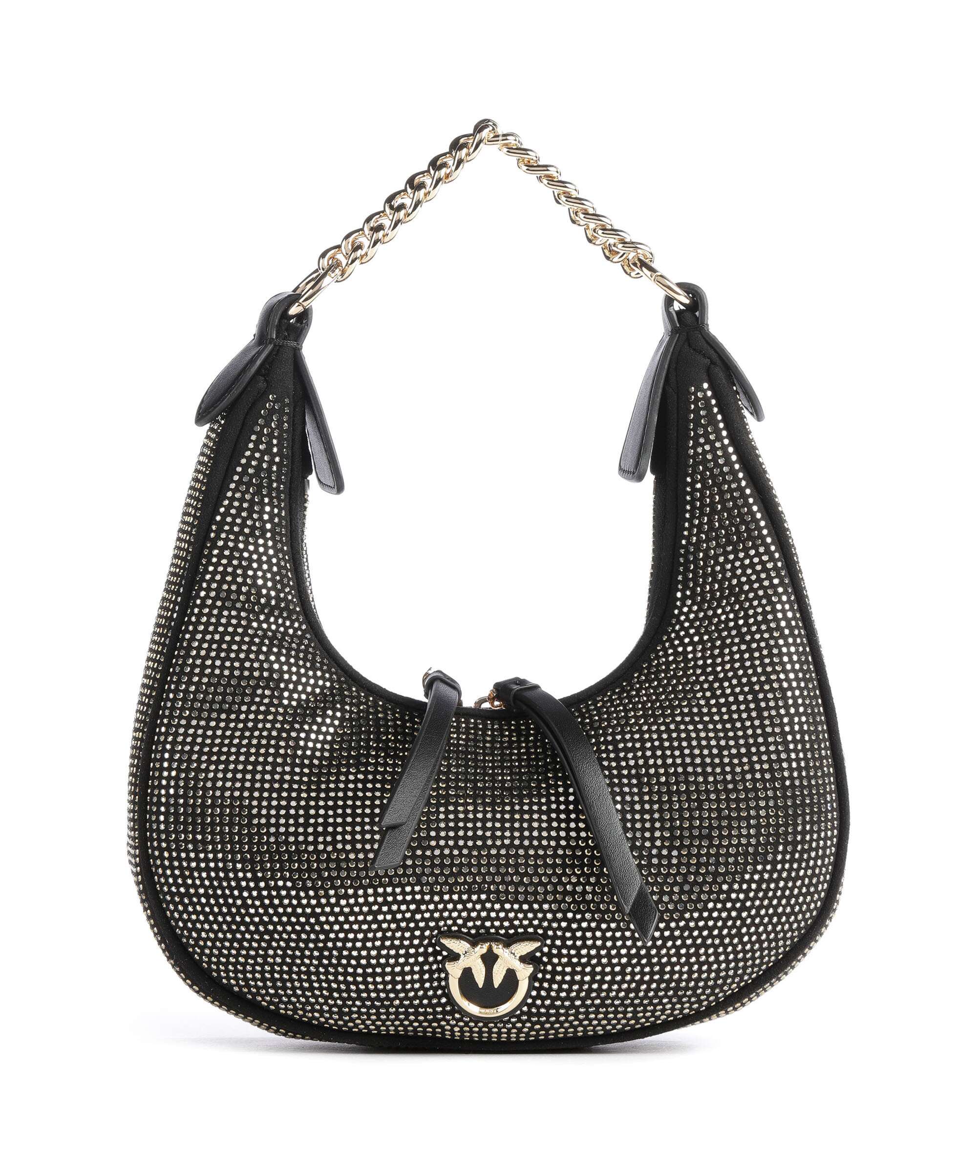 Pinko Brioche Mini Torba na ramię nero limousine/shiny gold