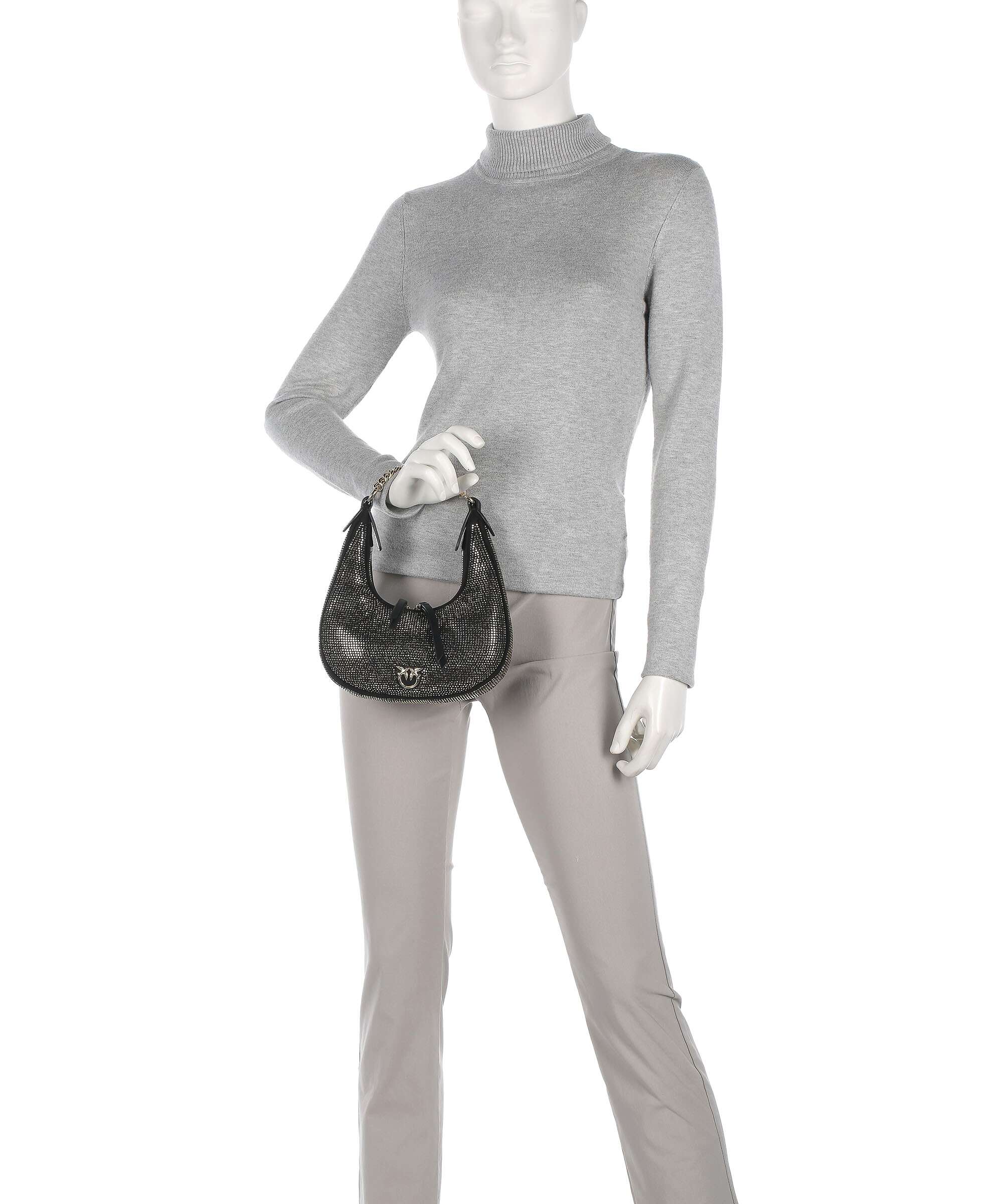 Pinko Brioche Mini Torba na ramię nero limousine/shiny gold - Image 3