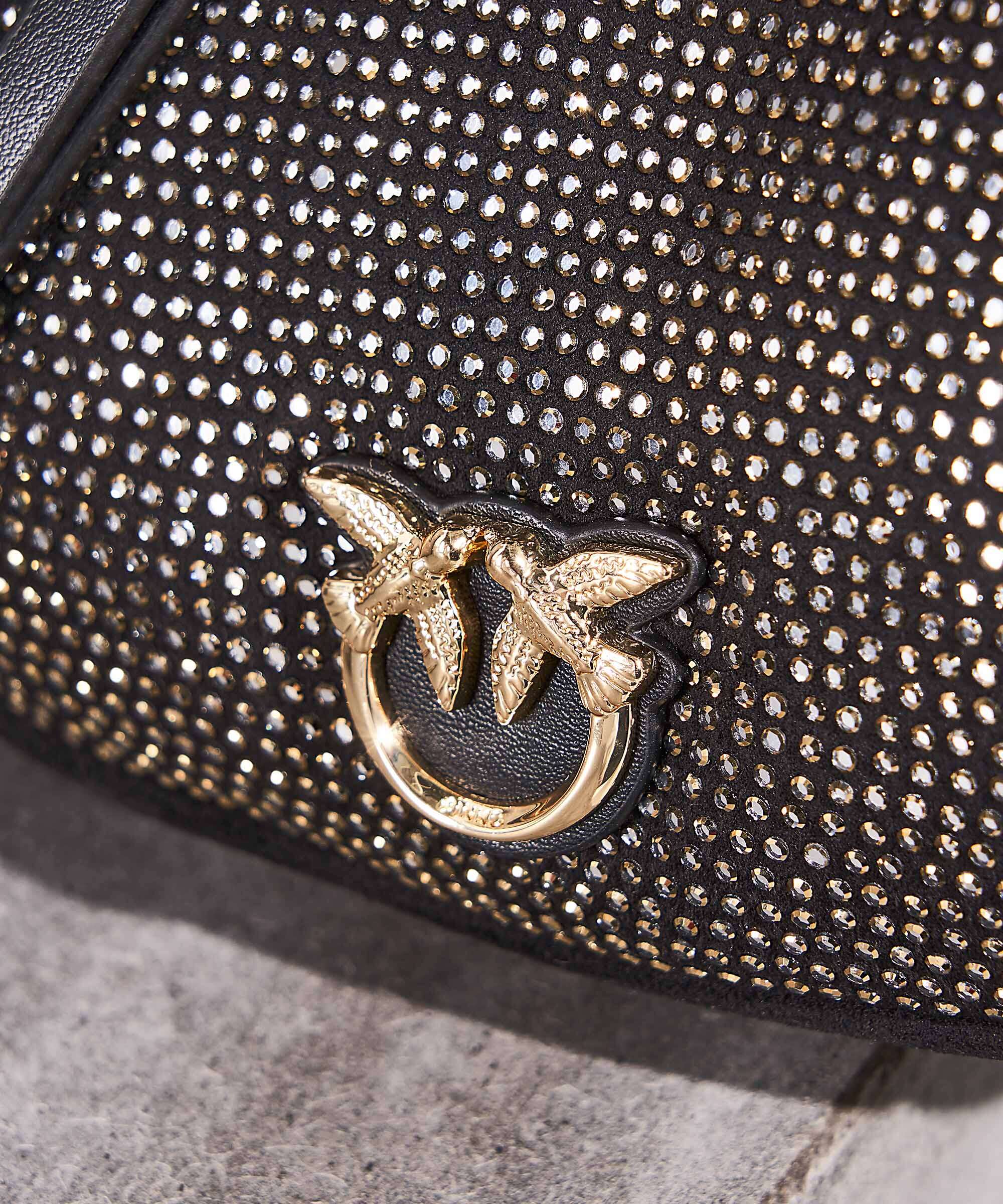 Pinko Brioche Mini Torba na ramię nero limousine/shiny gold - Image 7