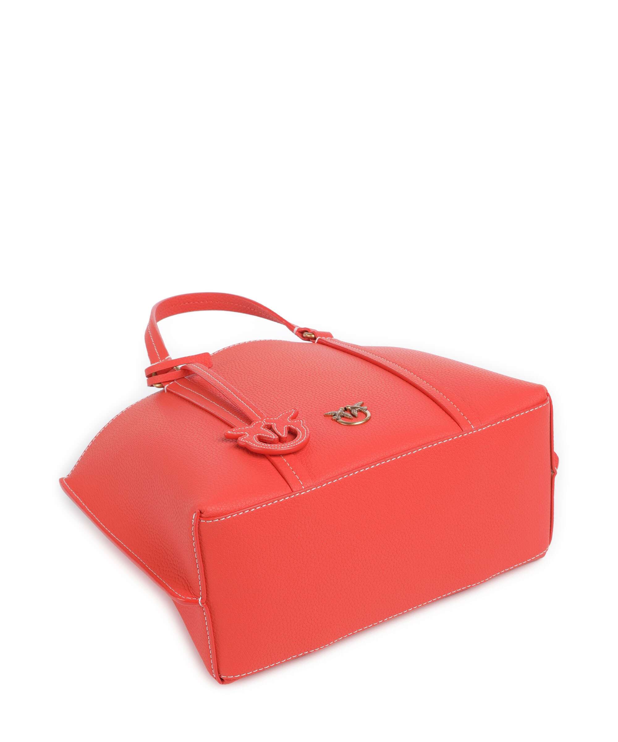 Pinko Carrie Classic Torebka rosso mandarino/antique gold - Image 5