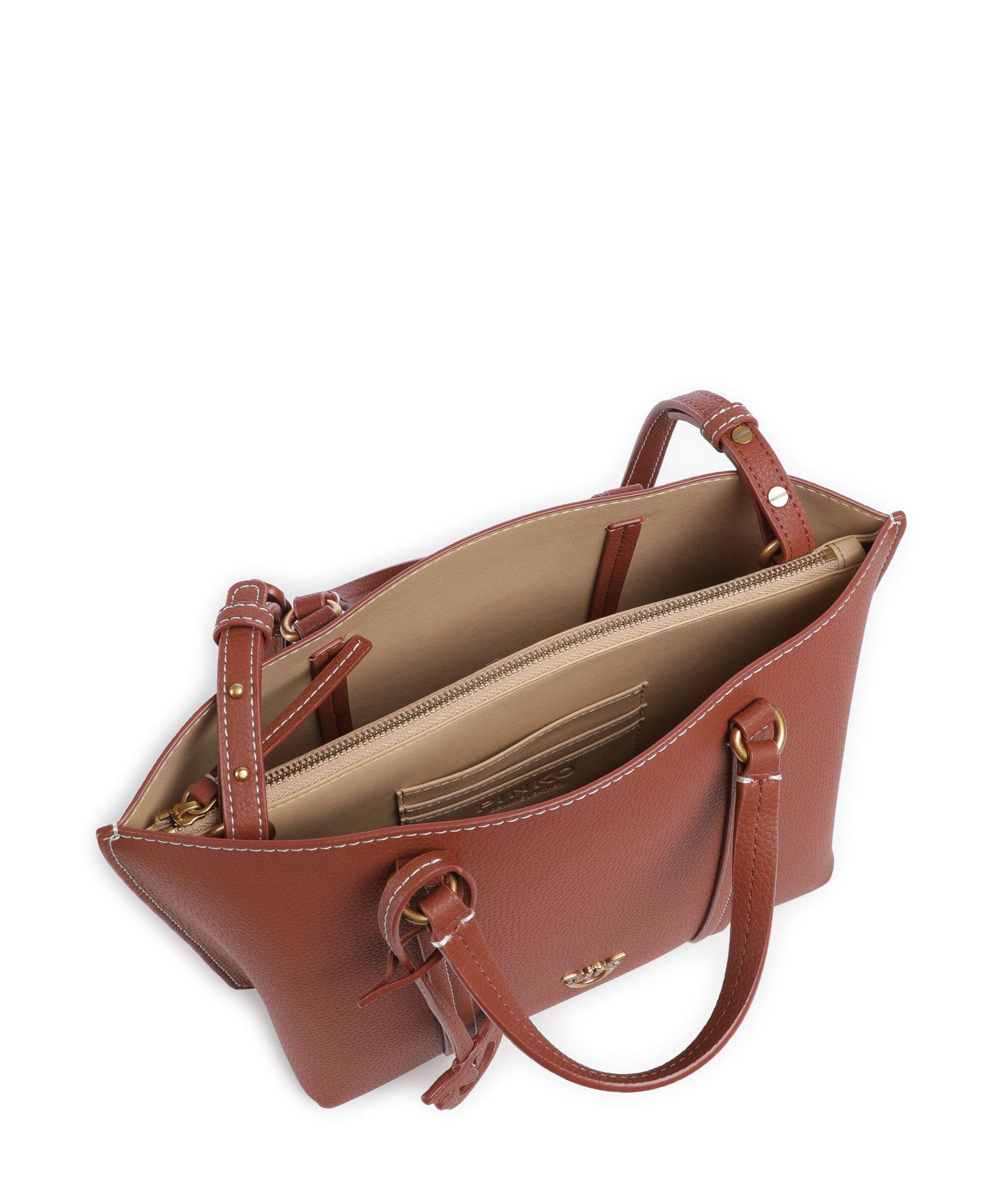 Pinko Carrie Classic Torebka arabo/antique gold - Image 6