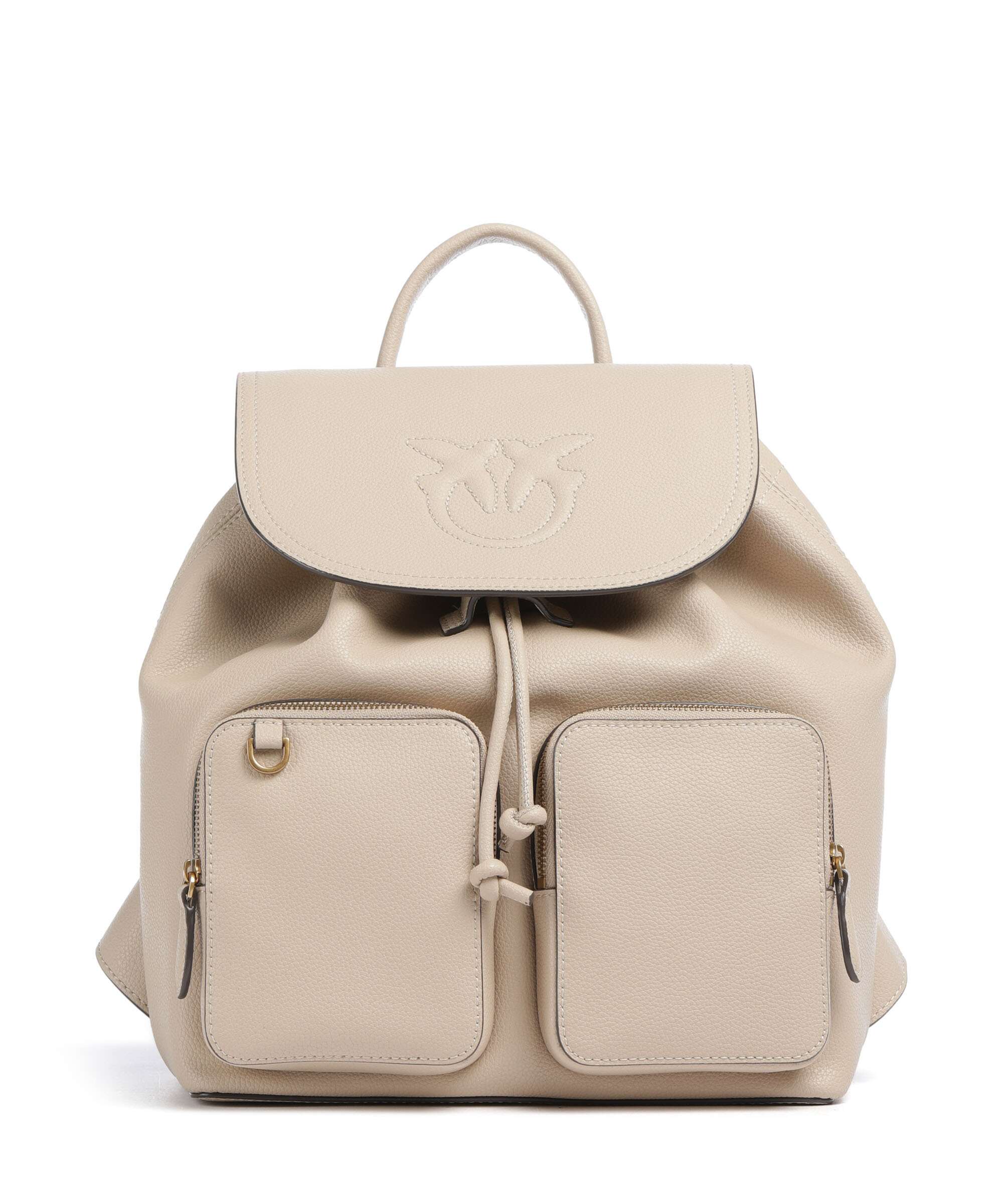 Pinko Carrie Plecak beige/grigio fumo/antique gold