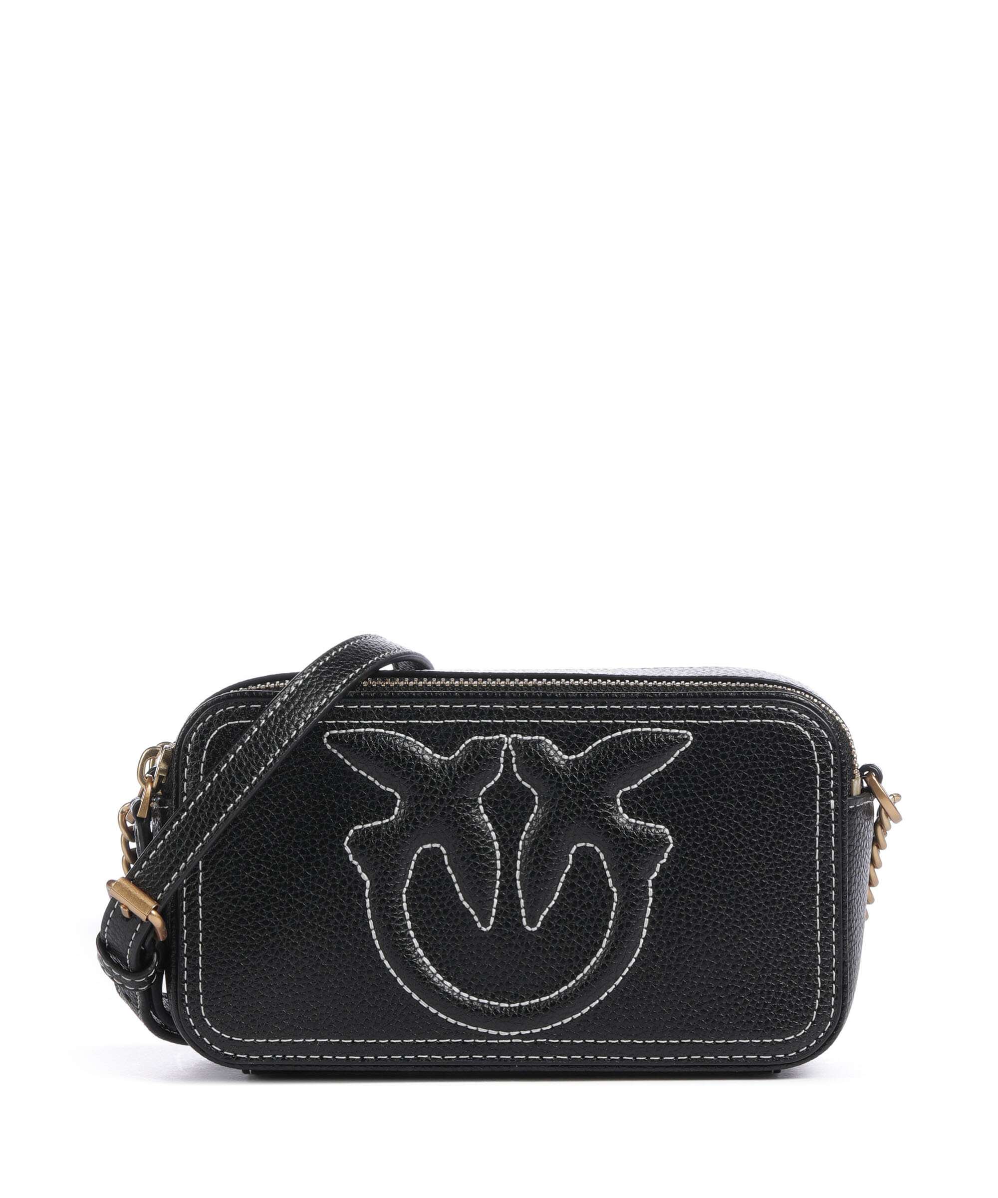 Pinko Carrie Torba przez ramię nero/antique gold