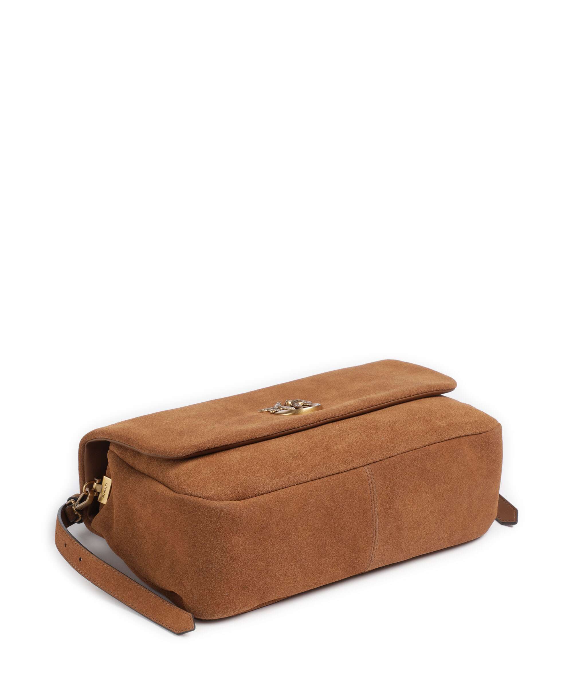 Pinko Click Soft Horizontal Torba na ramię marrone/leone/antique gold - Image 4