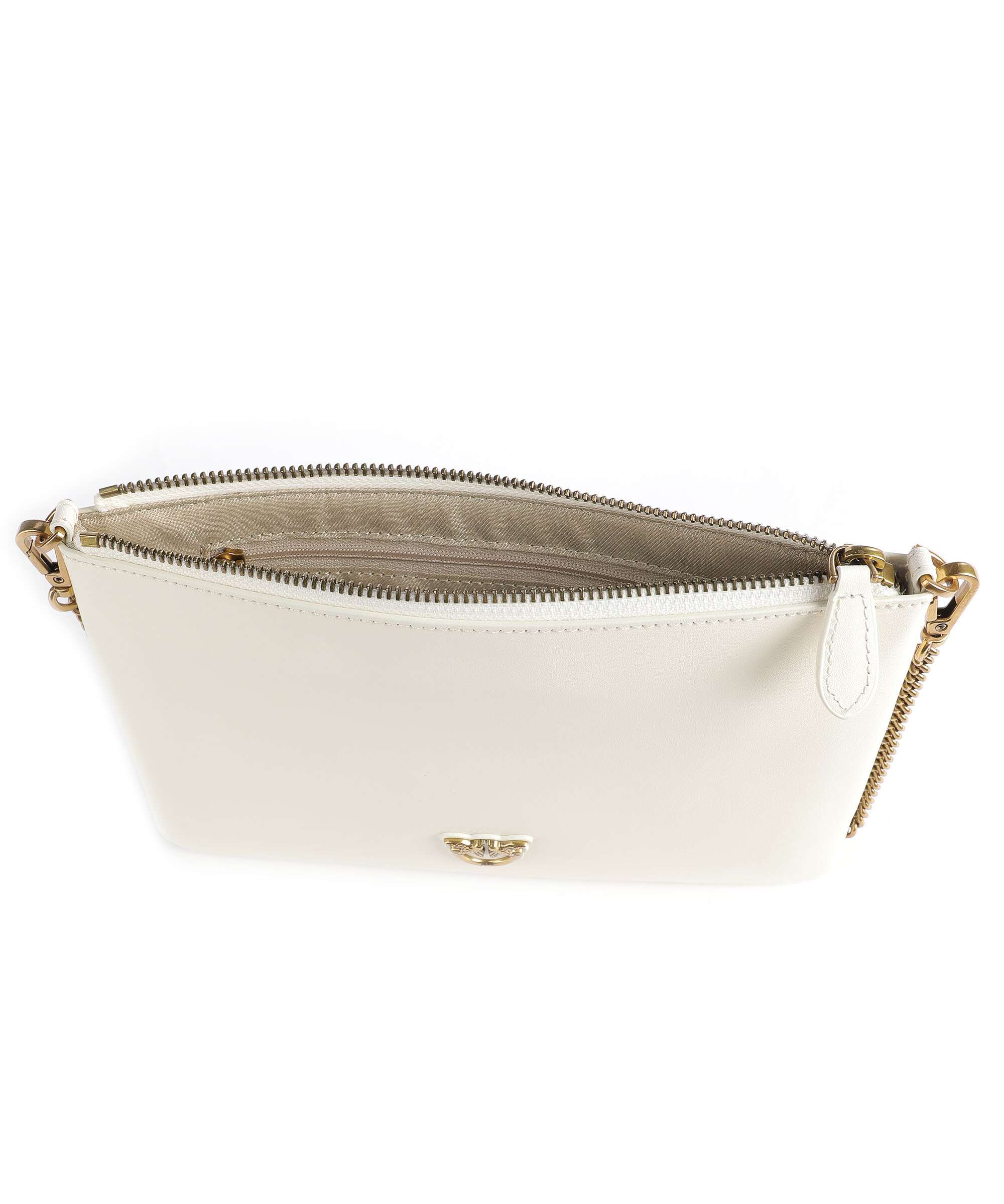 Pinko Flat Classic Torba przez ramię bianco seta/antique gold - Image 5