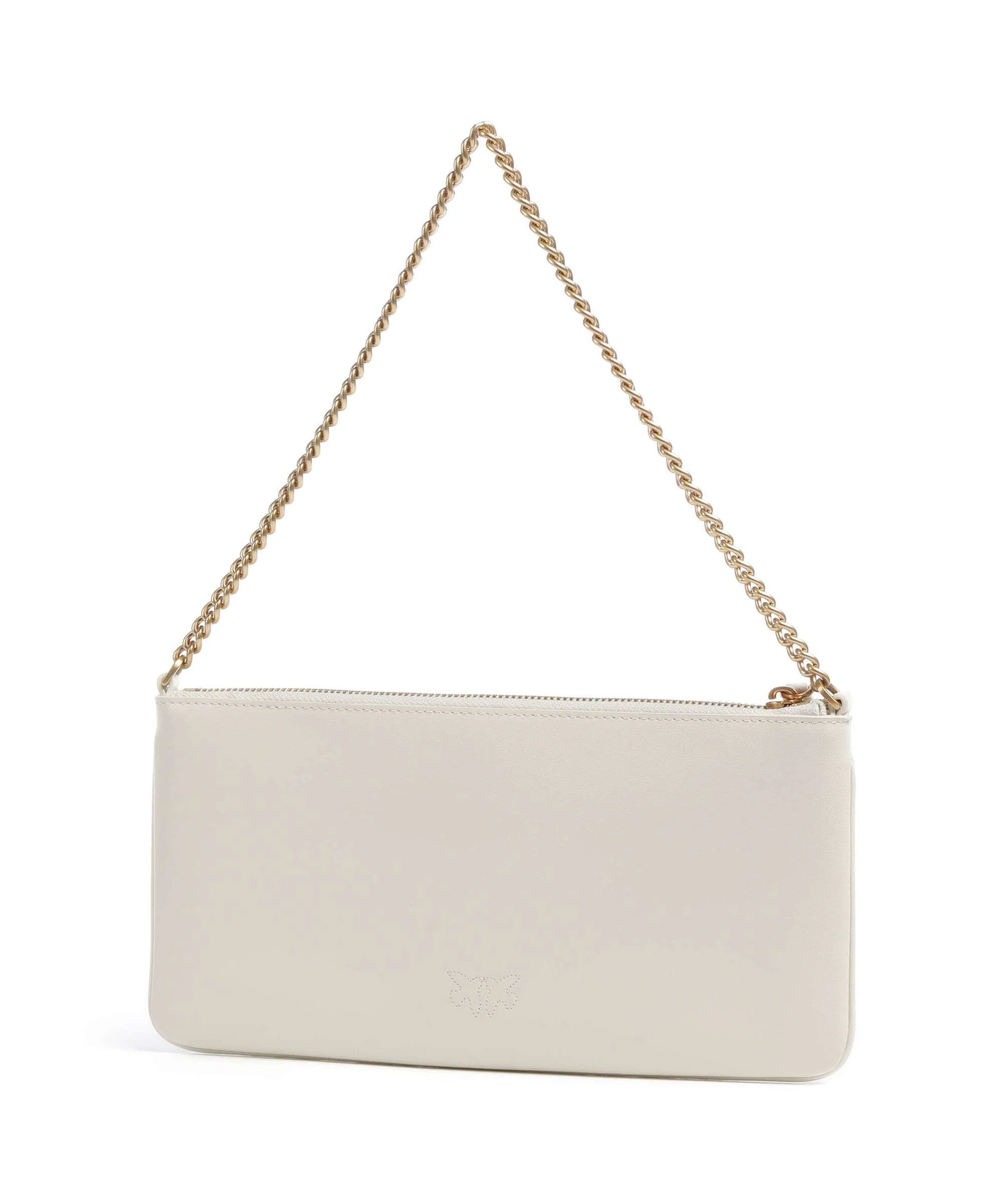 Pinko Flat Horizontal Torba na ramię bianco seta/antique gold - Image 2