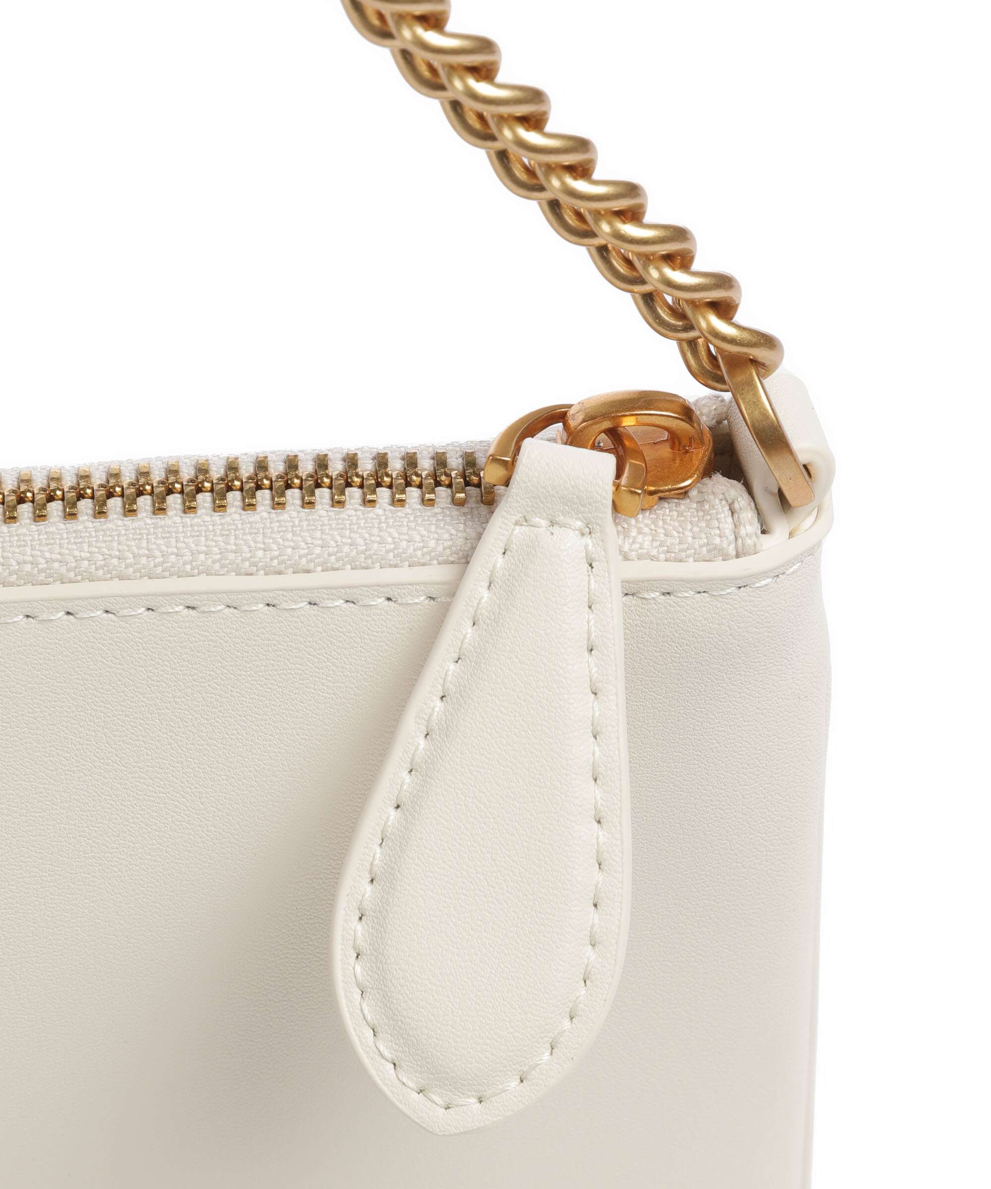 Pinko Flat Horizontal Torba na ramię bianco seta/antique gold - Image 4