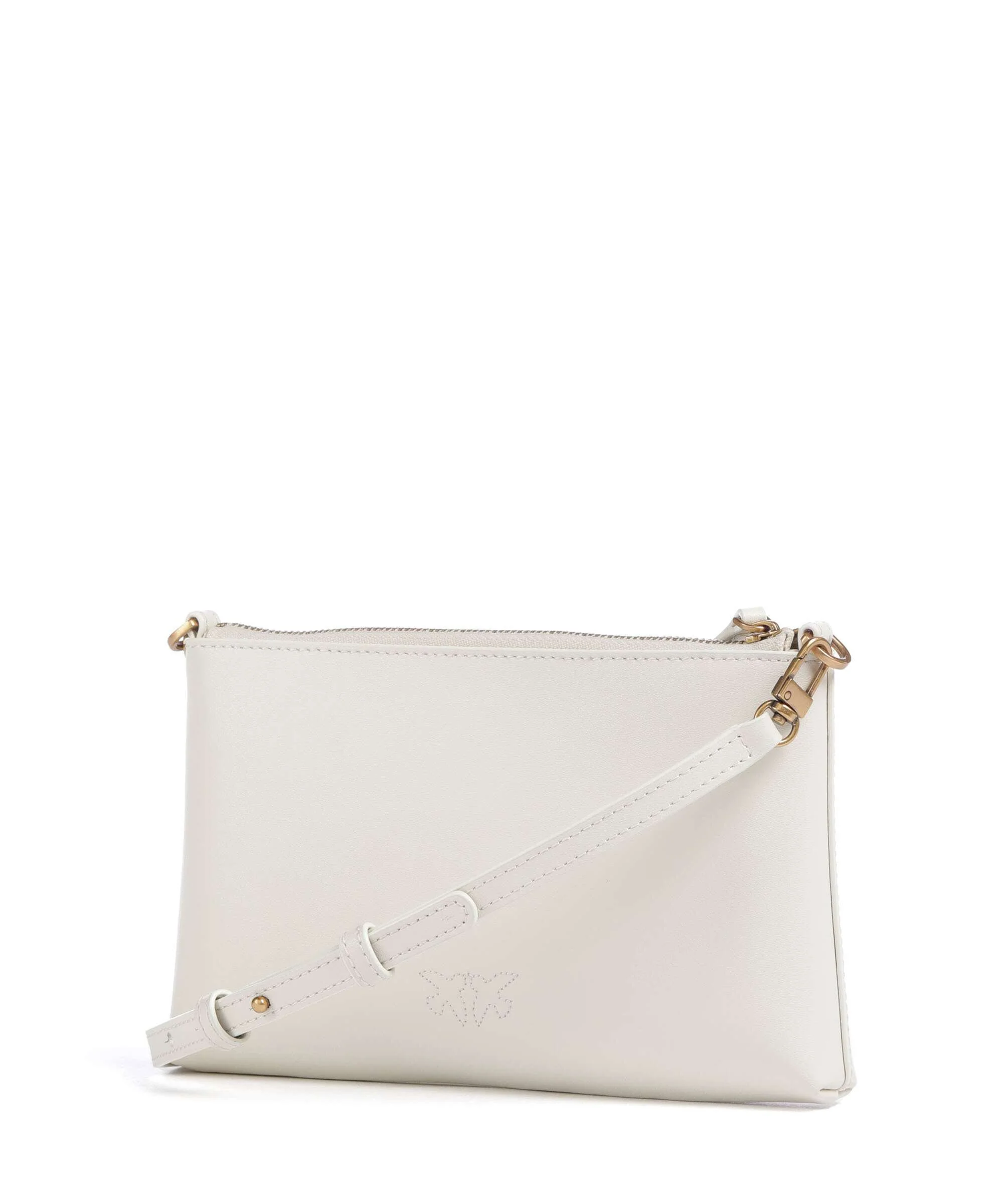 Pinko Flat Mini Torba przez ramię bianco seta/antique gold - Image 2