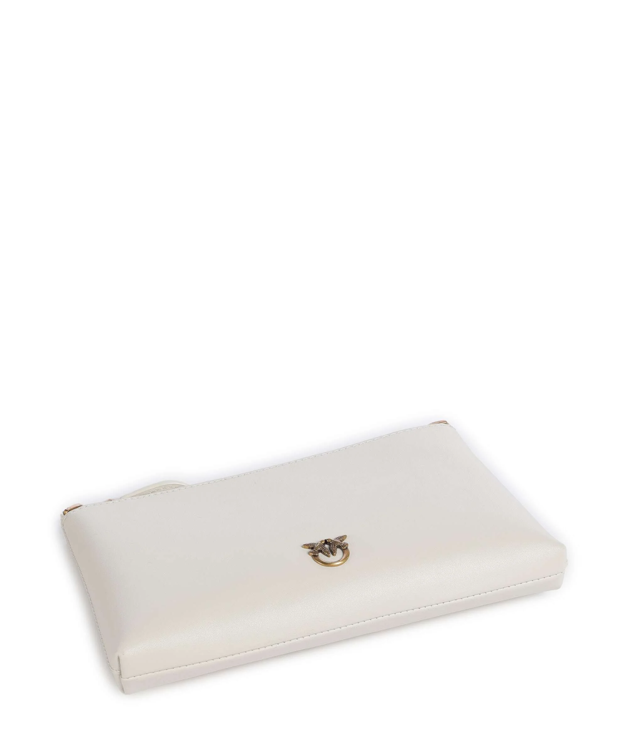 Pinko Flat Mini Torba przez ramię bianco seta/antique gold - Image 5