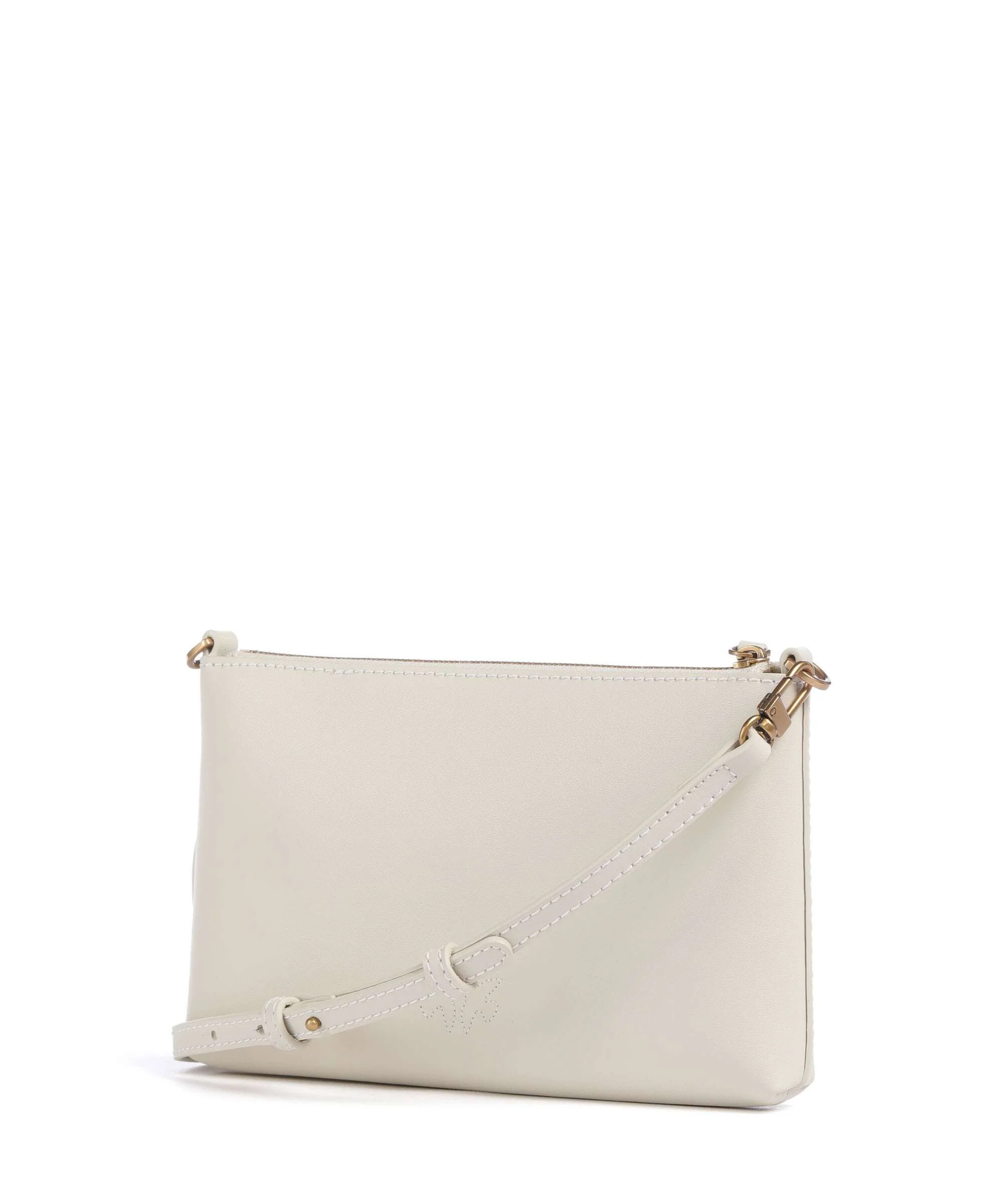 Pinko Flat Mini Torba przez ramię bianco seta/antique gold - Image 2