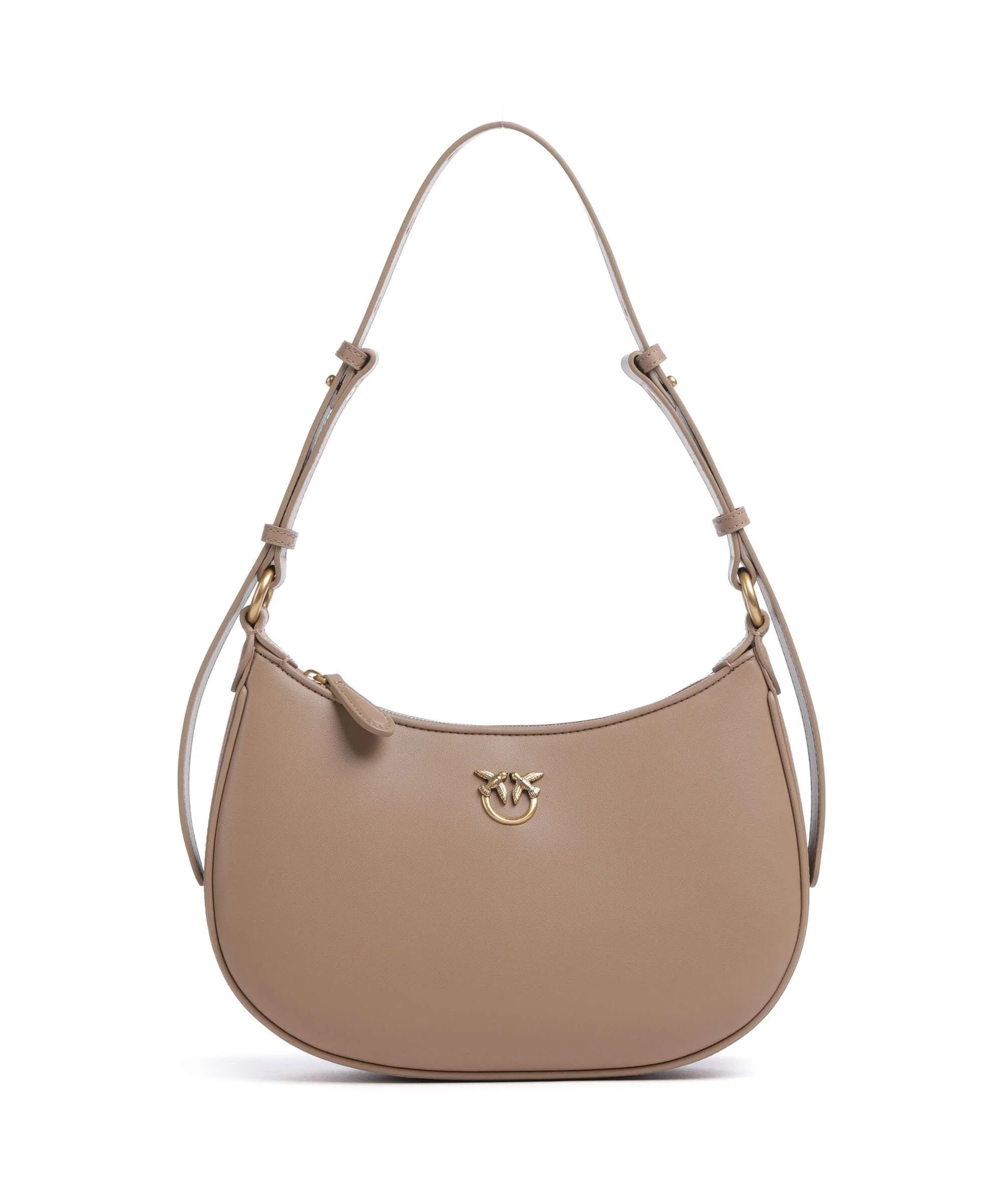 Pinko Half Moon Mini Torba na ramię biscotto zenzero/antique gold