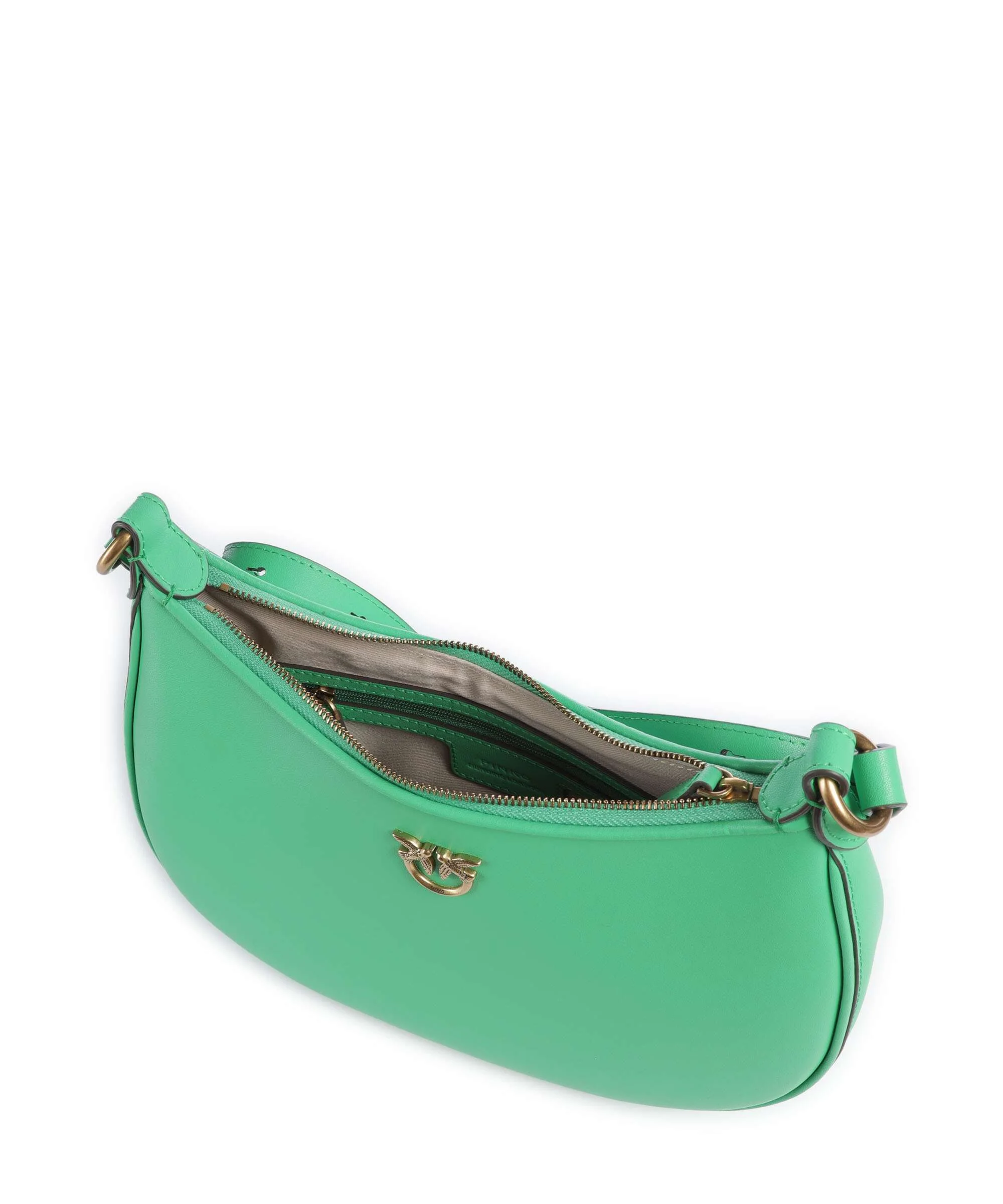 Pinko Half Moon Mini Torba na ramię verde isola/antique gold - Image 6
