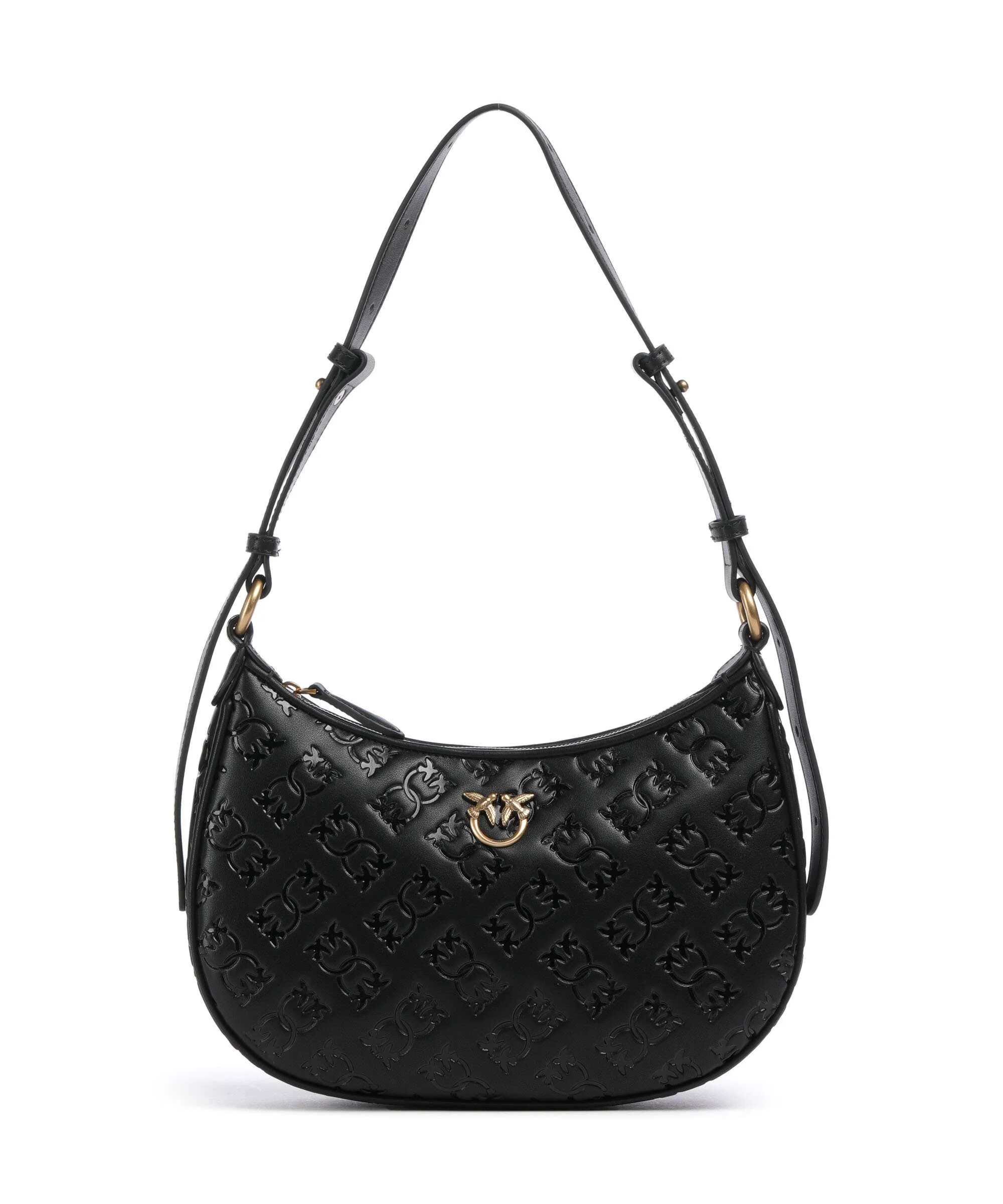 Pinko Half Moon Mini Torba na ramię nero/antique gold