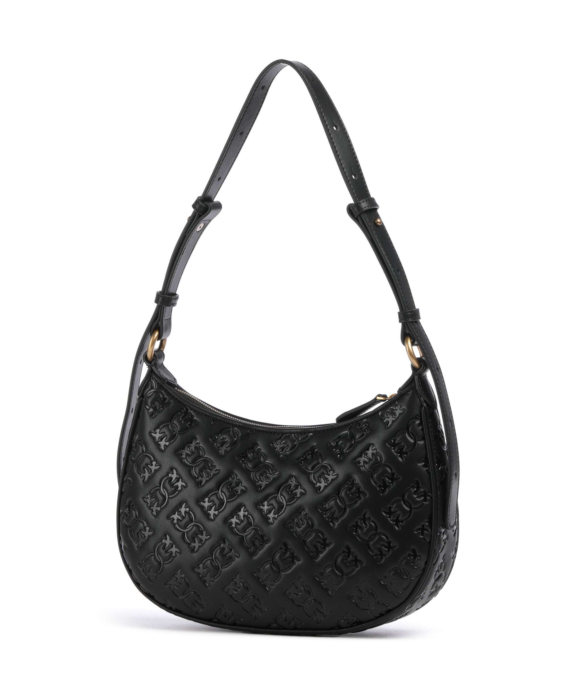 Pinko Half Moon Mini Torba na ramię nero/antique gold - Image 2